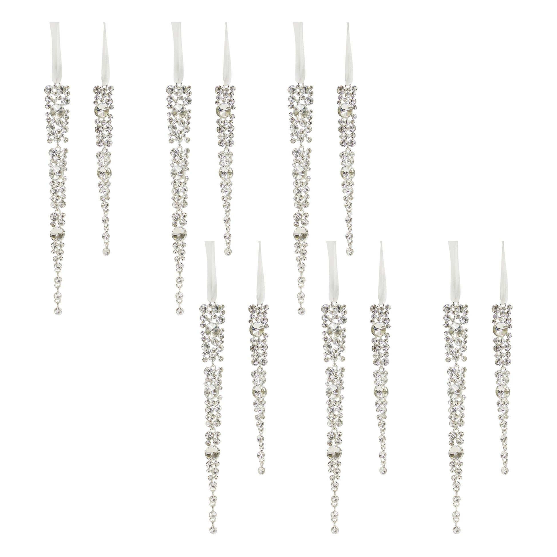Jewel Icicle Drop Ornament (Set of 12)