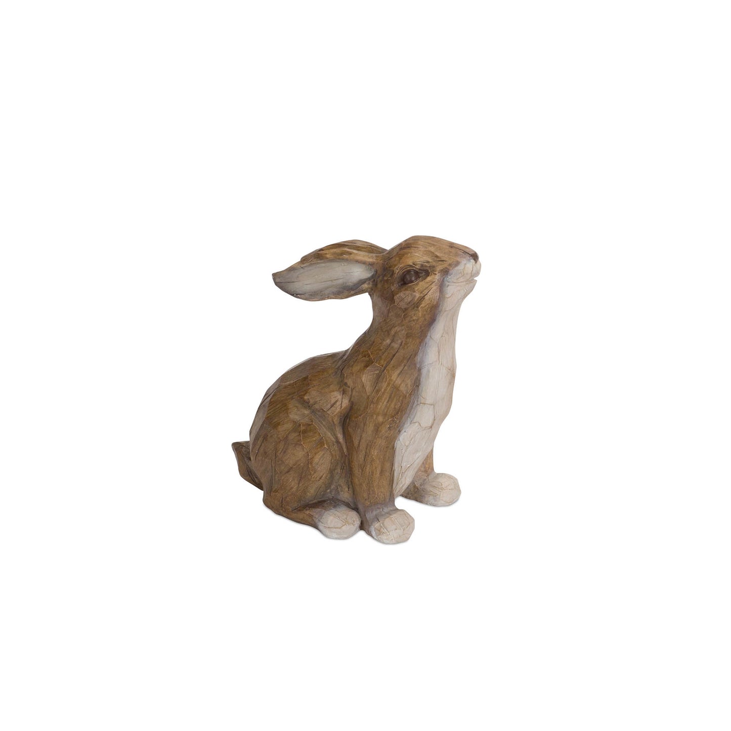 Carved Stone Garden Rabbit Figurine (Set of 2)