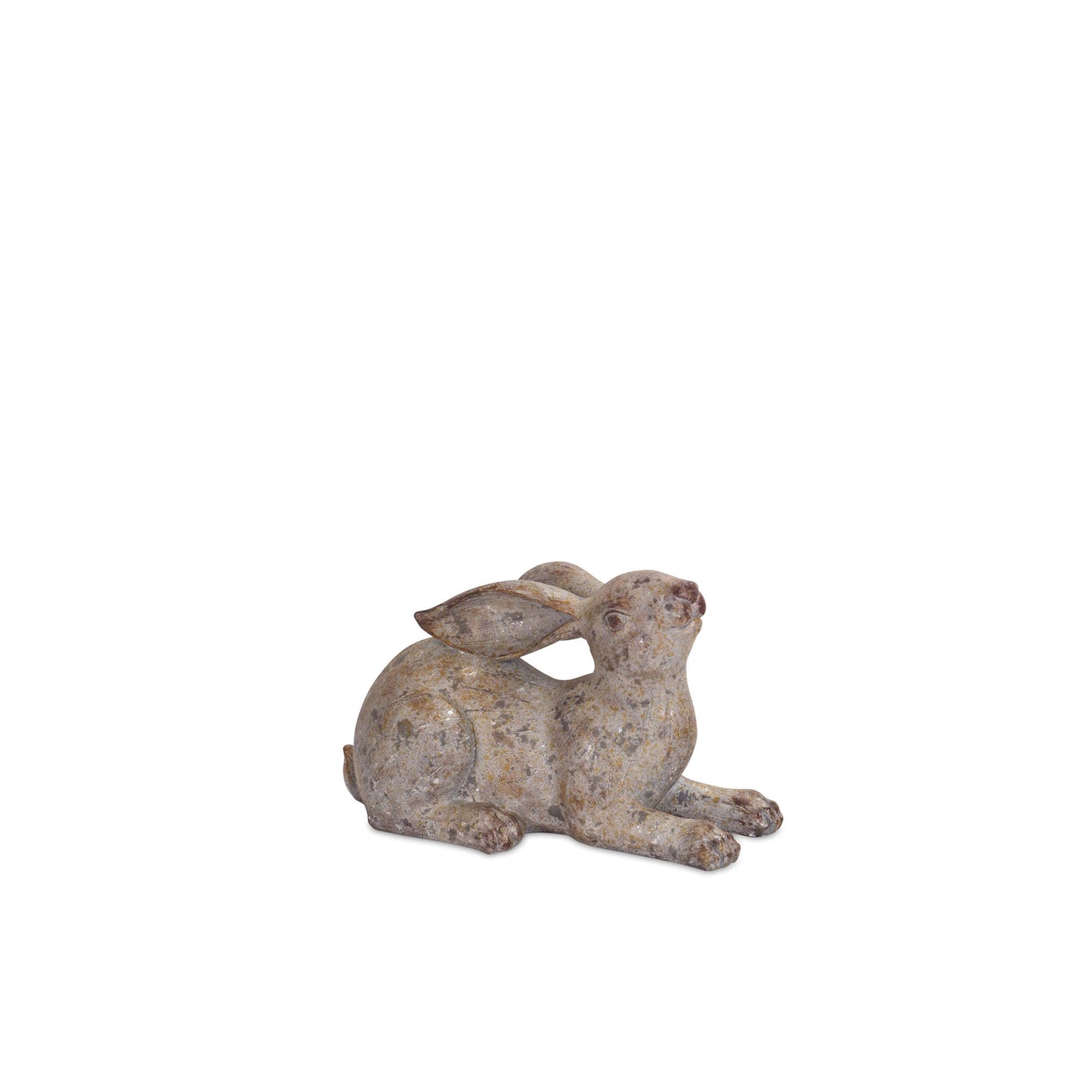 Weathered Stone Garden Rabbit Figurine (Set of 2)