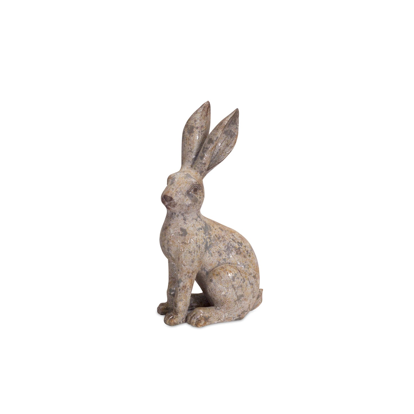 Weathered Stone Garden Rabbit Figurine (Set of 2)
