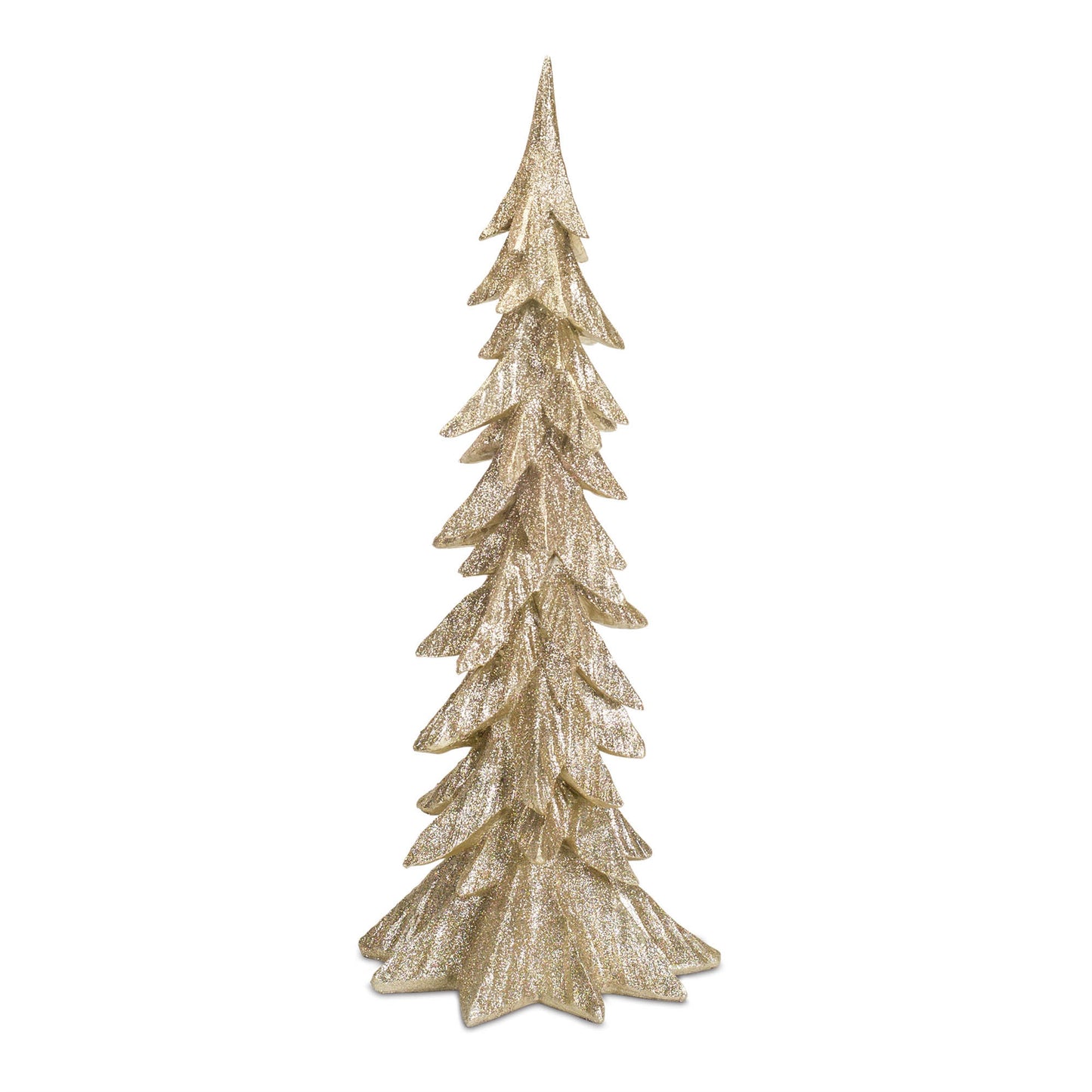 Gold Shimmer Tabletop Holiday Tree (Set of 3)