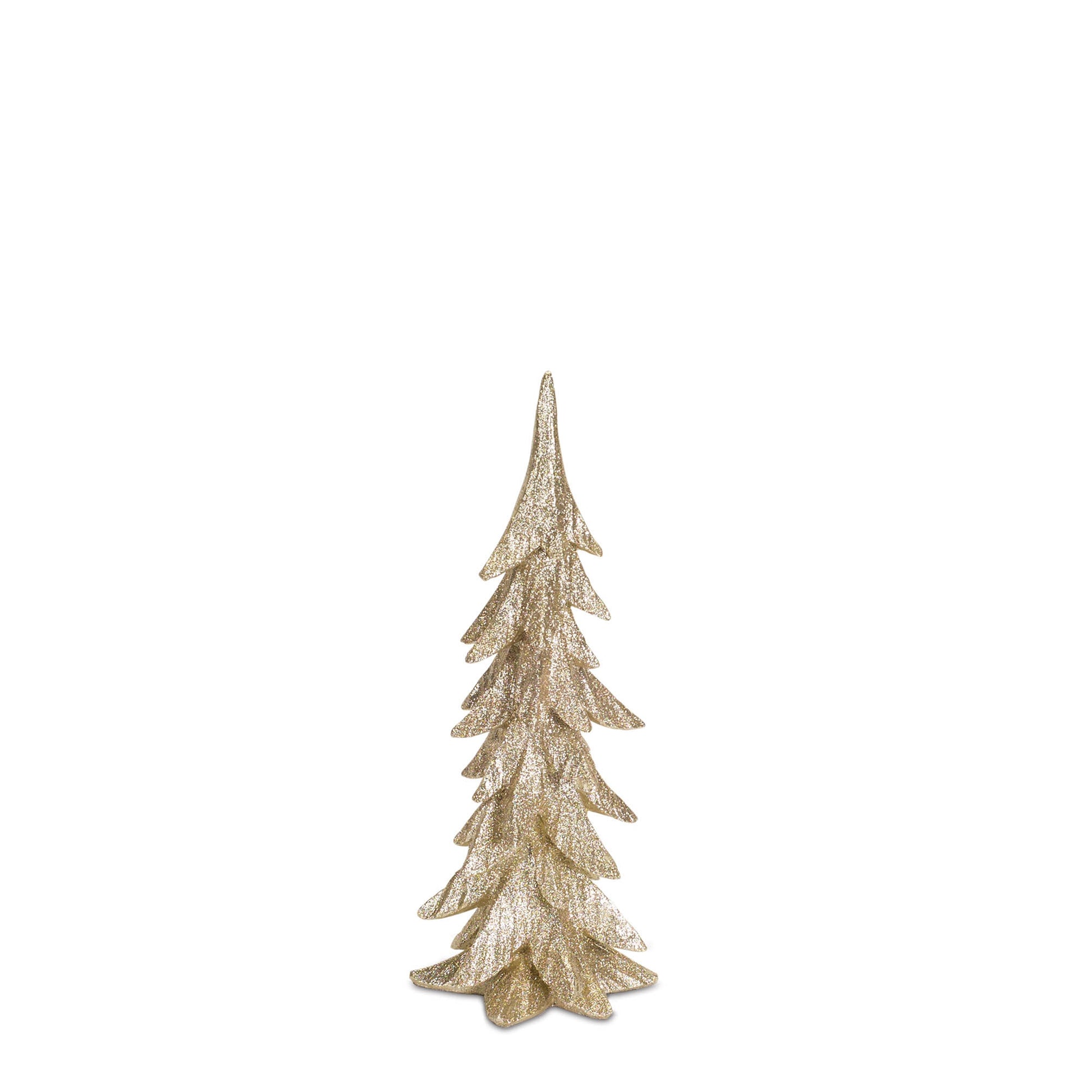 Gold Shimmer Tabletop Holiday Tree (Set of 3)