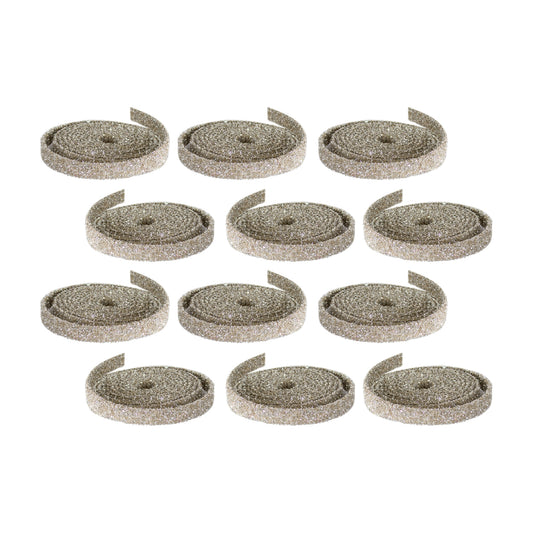 Champagne Glitter Rope Ribbon (Set of 12 Rolls)