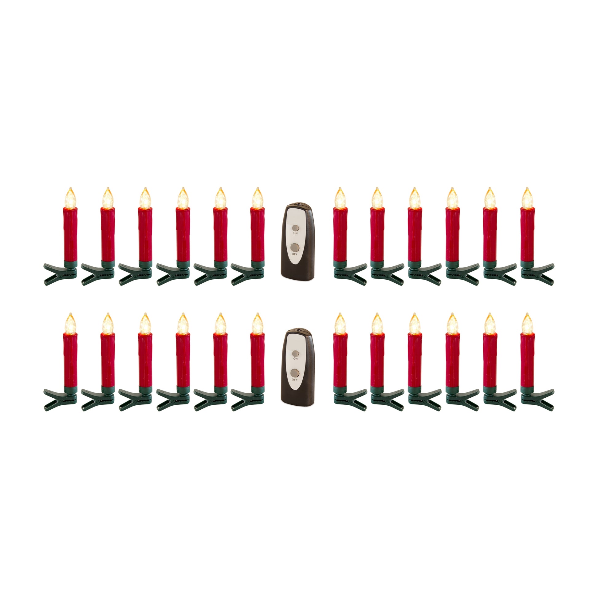 LED Clip on Taper Candle with Remote (Set of 24)