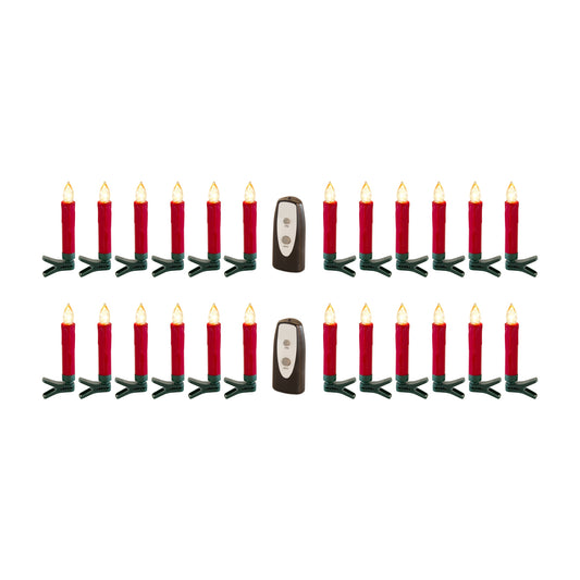 LED Clip on Taper Candle with Remote (Set of 24)