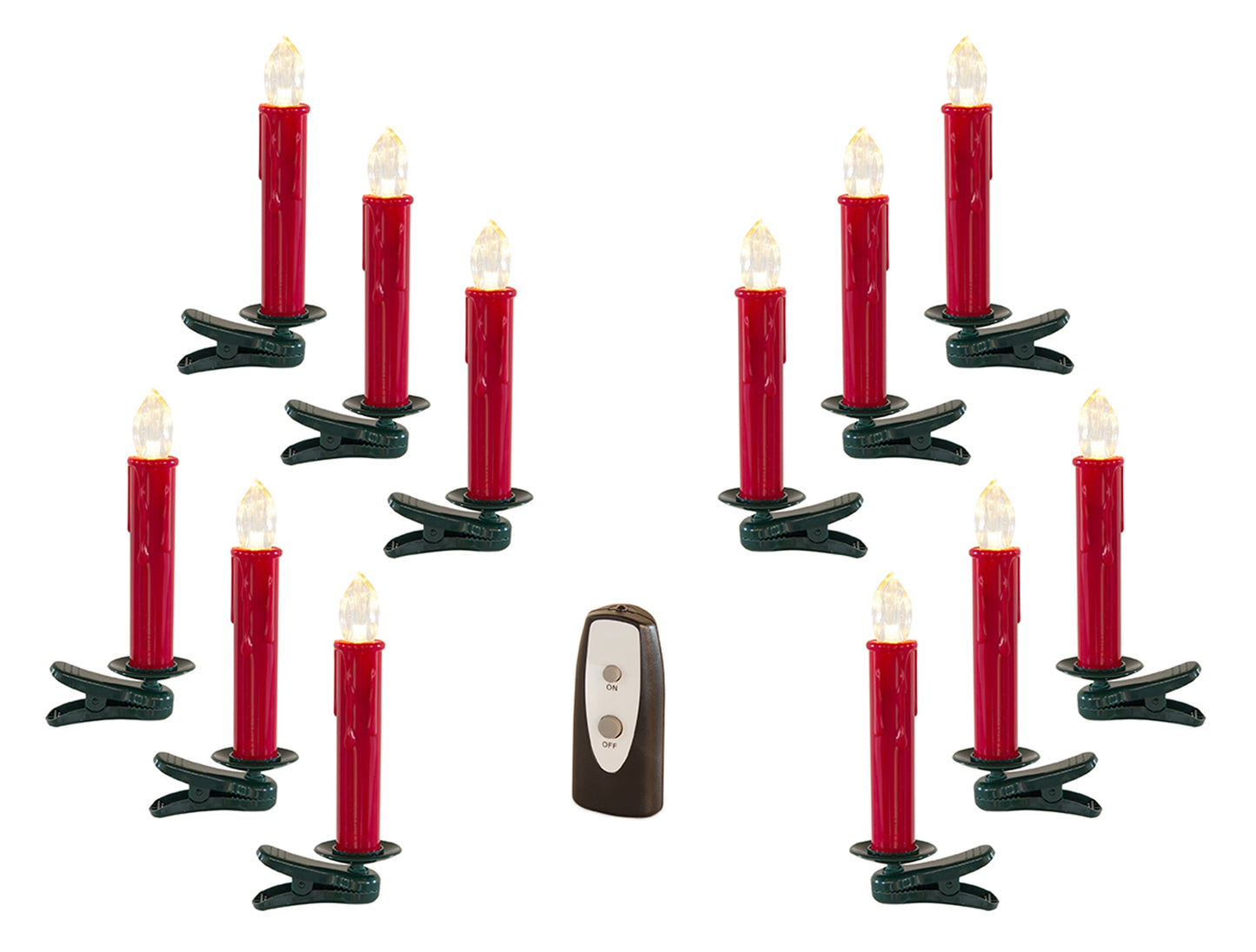 LED Clip on Taper Candle with Remote (Set of 24)
