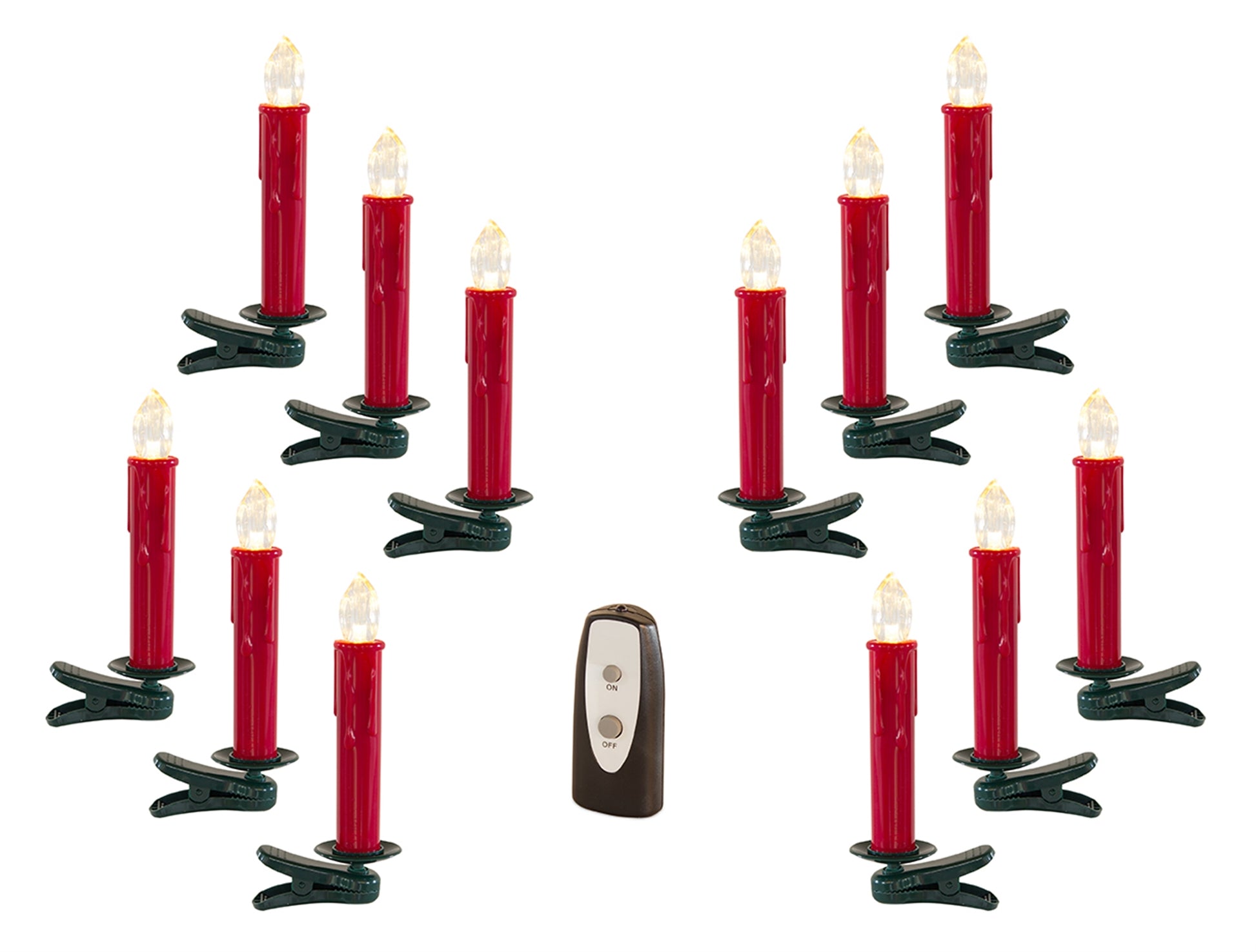 LED Clip on Taper Candle with Remote (Set of 24)