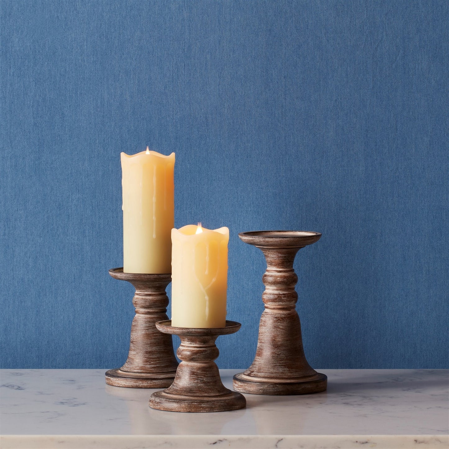 Traditional Stone Candle Holder (Set of 3)