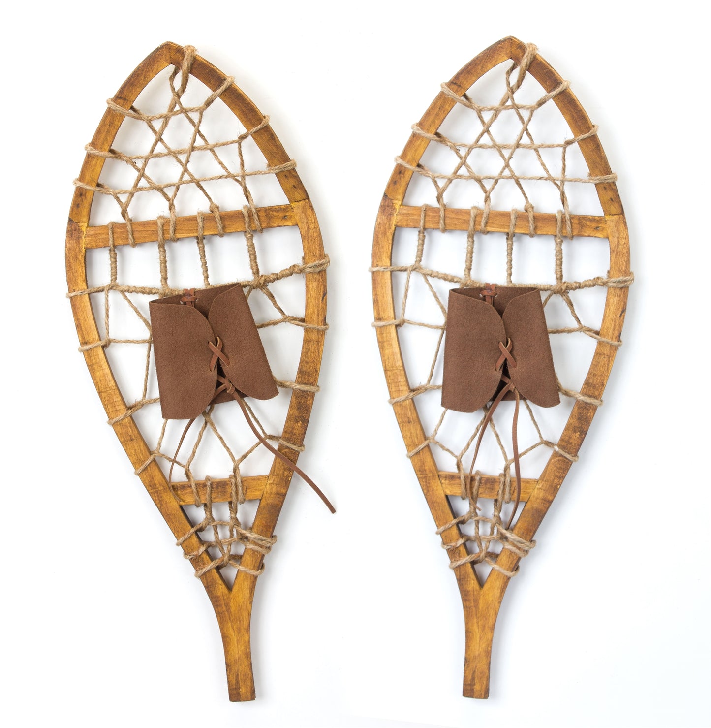 Vintage Wood Hanging Snow Shoe Decor (Set of 4)