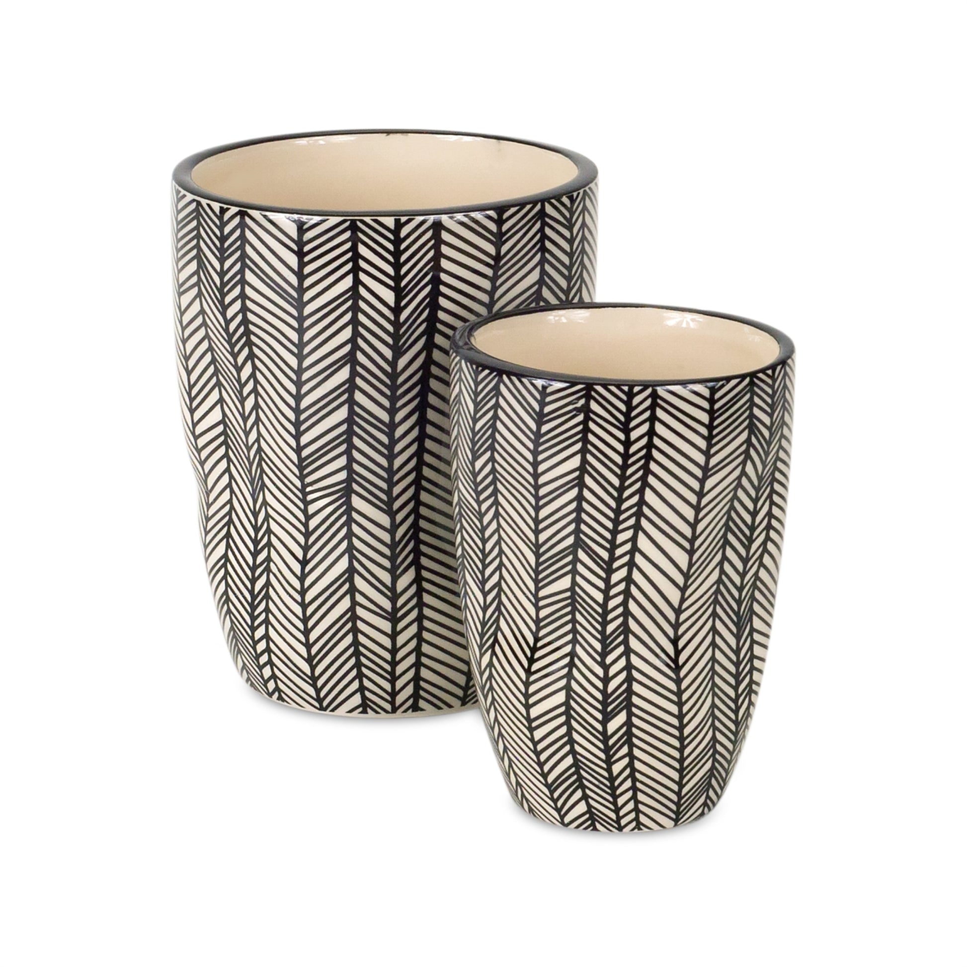 Wavy Patterned Planter or Vase (Set of 6)