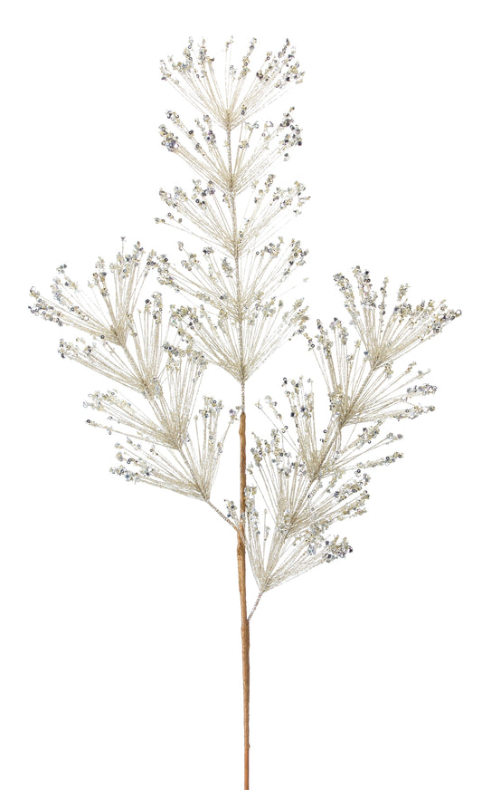 Pine and Sequin Spray (Set of 12)