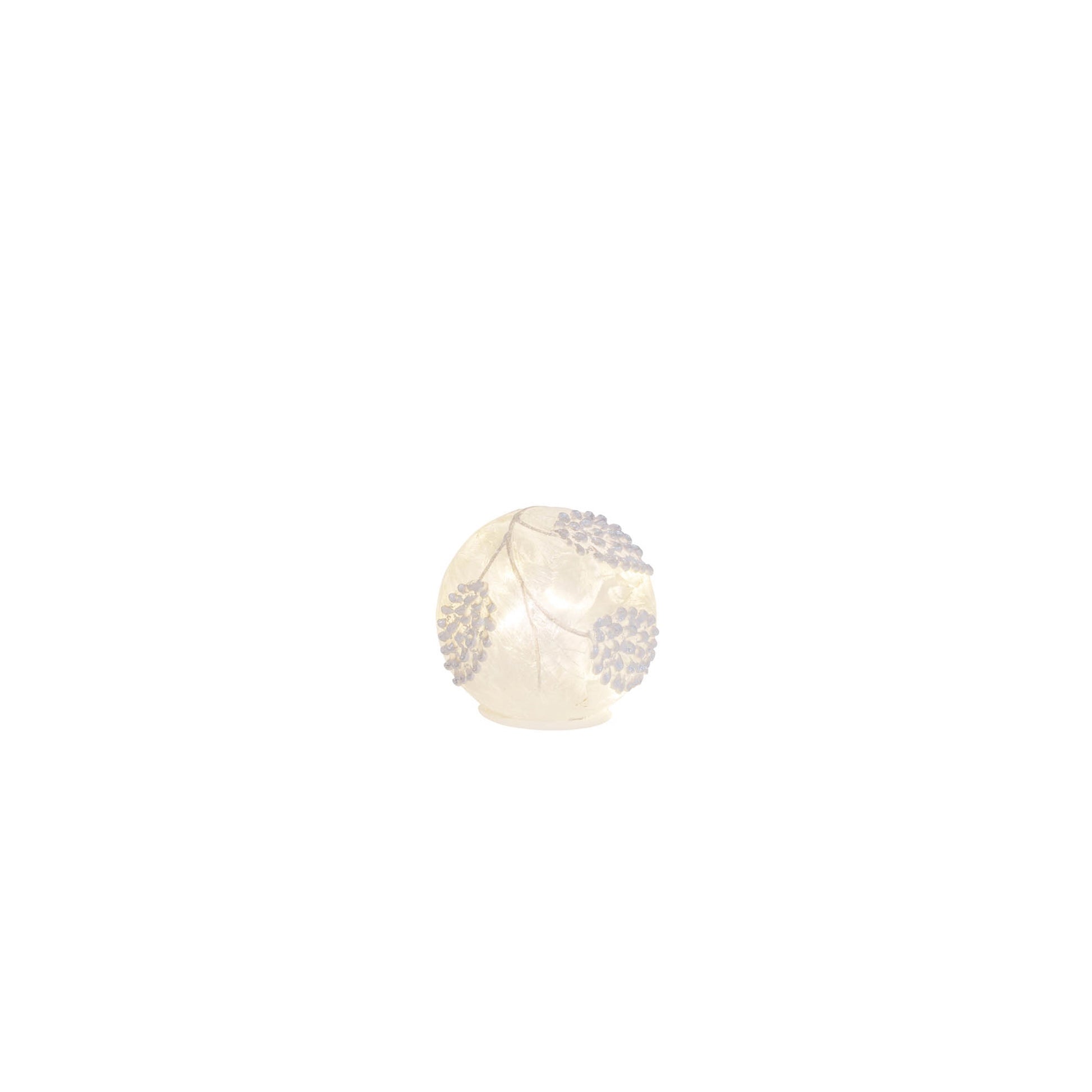LED Frosted Silver Pinecone Orb (Set of 3)