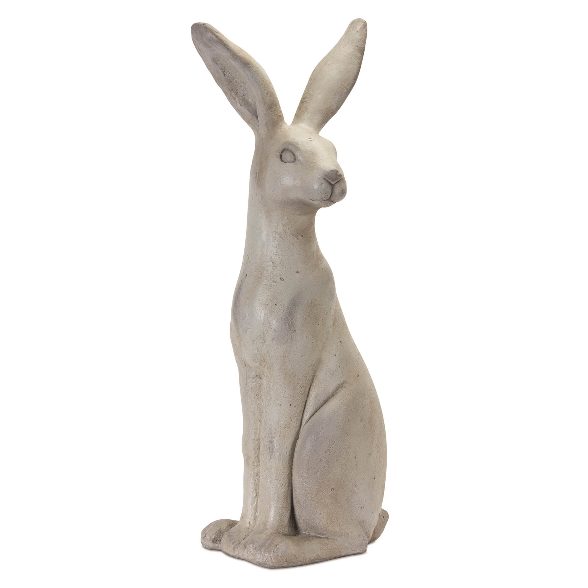 Natural Stone Sitting Rabbit Statue (Set of 2)