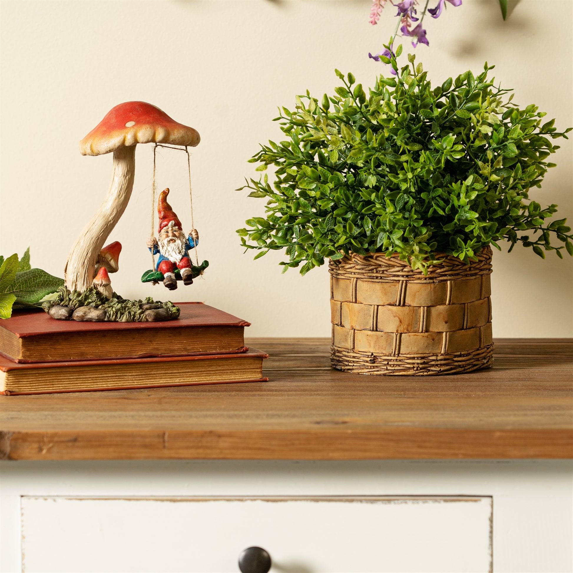 Spring Mini Leaf Foliage Half Orb (Set of 6)