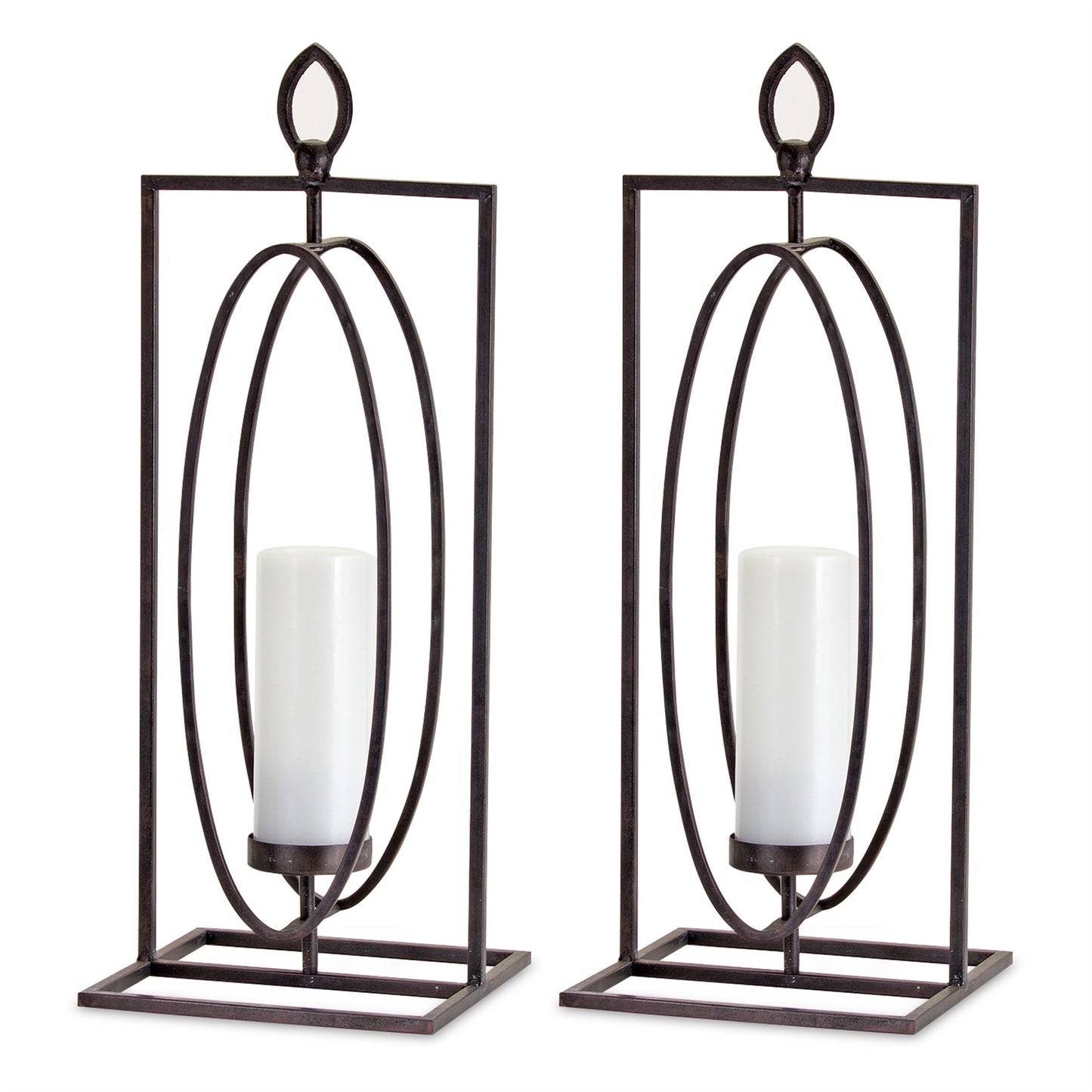 Contemporary Candle Holder Stand (Set of 2)