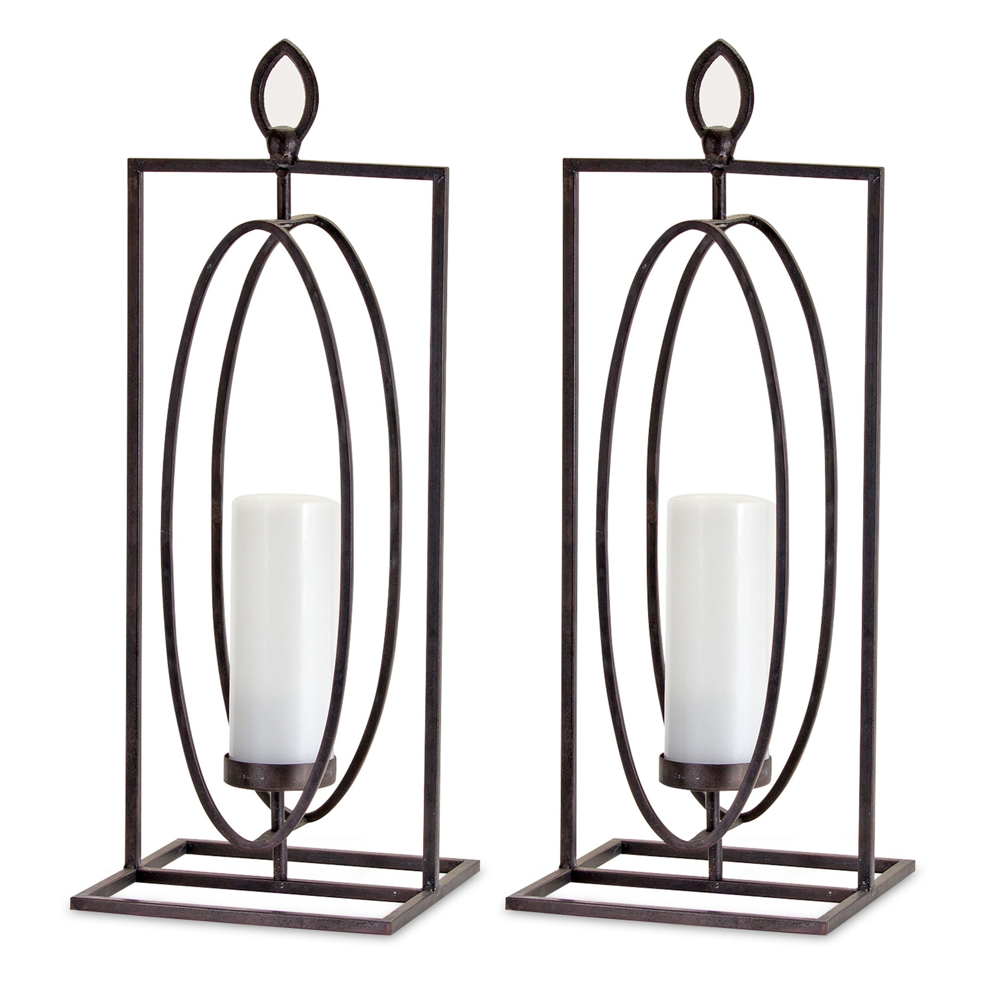 Contemporary Candle Holder Stand (Set of 2)