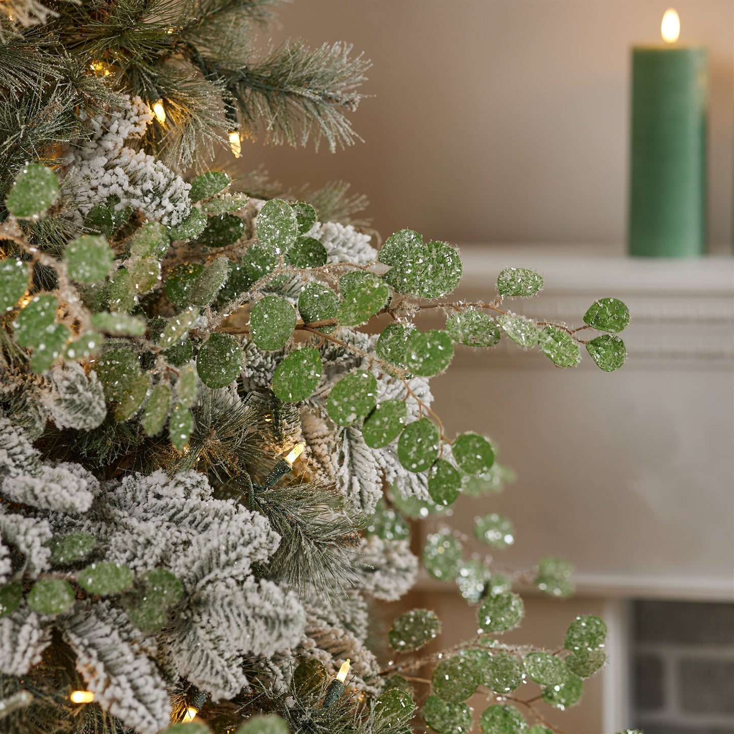 Frosted Silver Dollar Eucalyptus Spray (Set of 12)