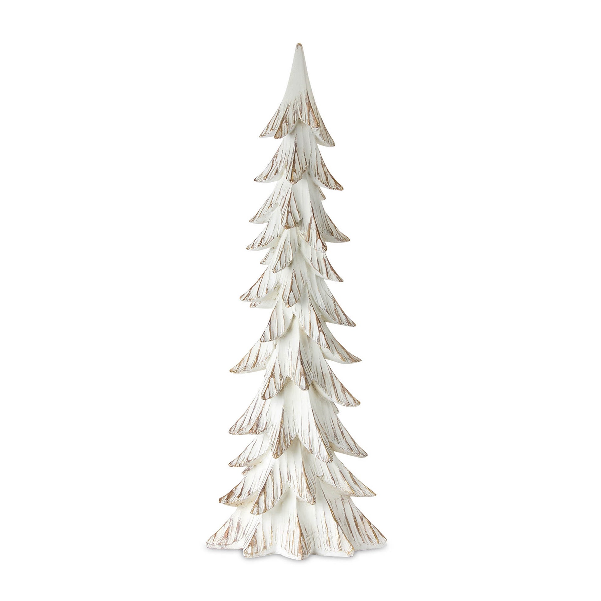 Carved Wood Design Pine Tree Decor (Set of 3)