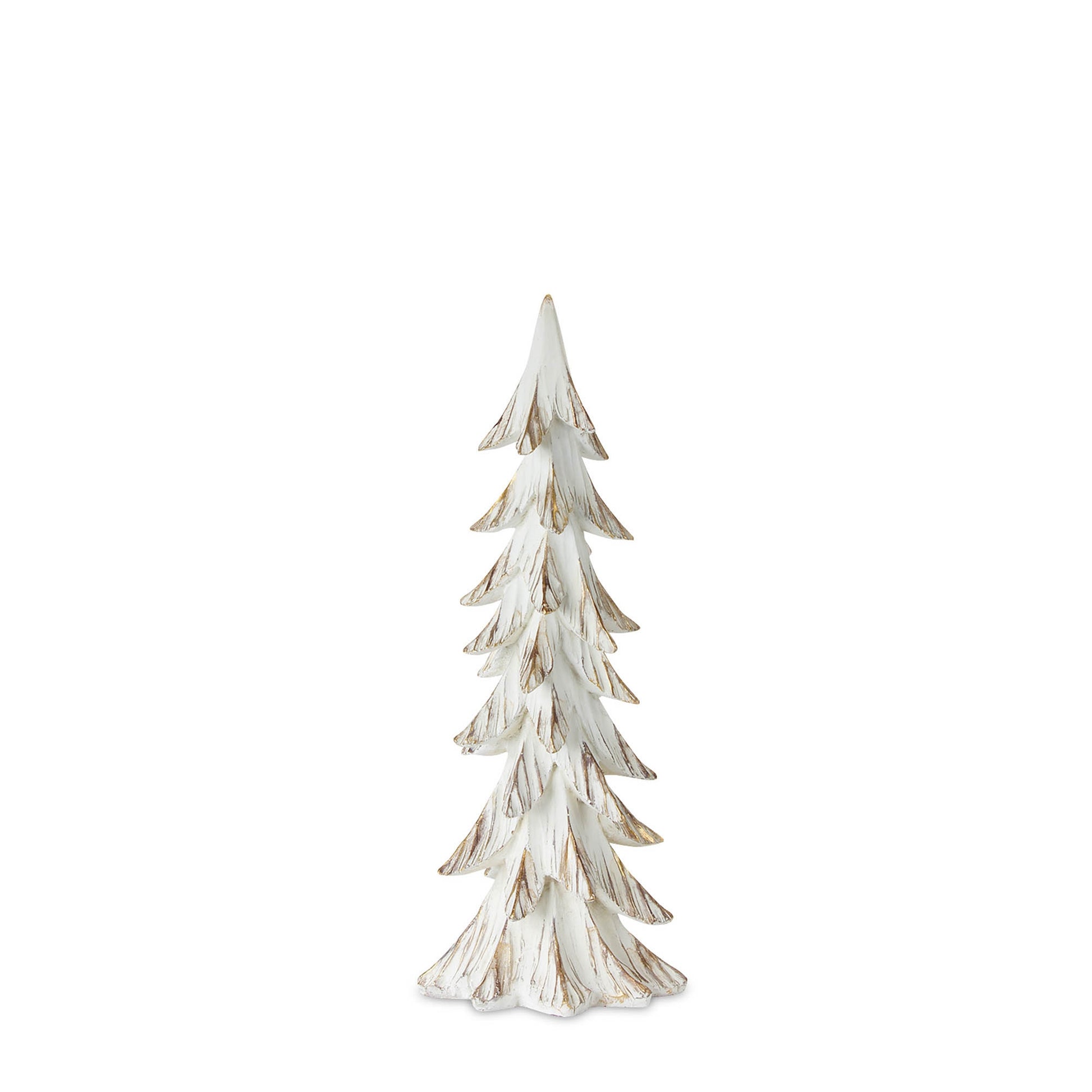 Carved Wood Design Pine Tree Decor (Set of 3)