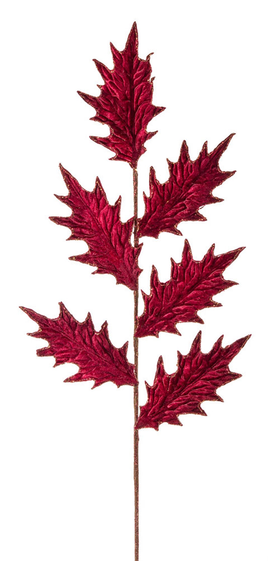 Glittered Holly Stem (Set of 12)