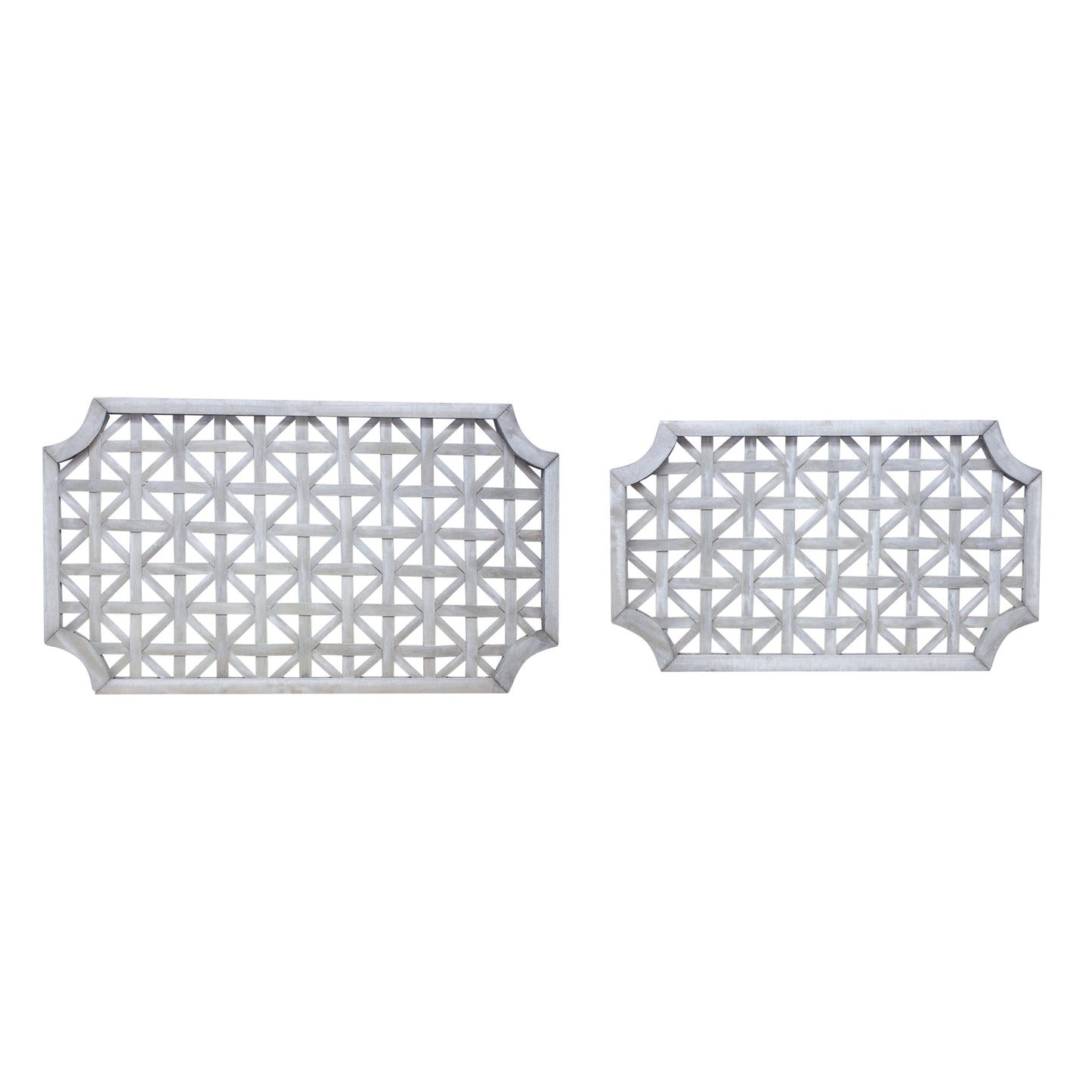 Woven Wood Wall Hanging (Set of 2)