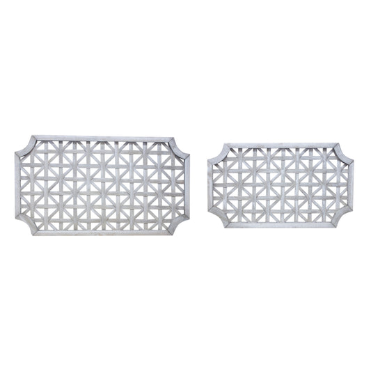 Woven Wood Wall Hanging (Set of 2)