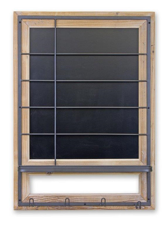 Weekly Calendar Blackboard w/ Hooks 34.25"H