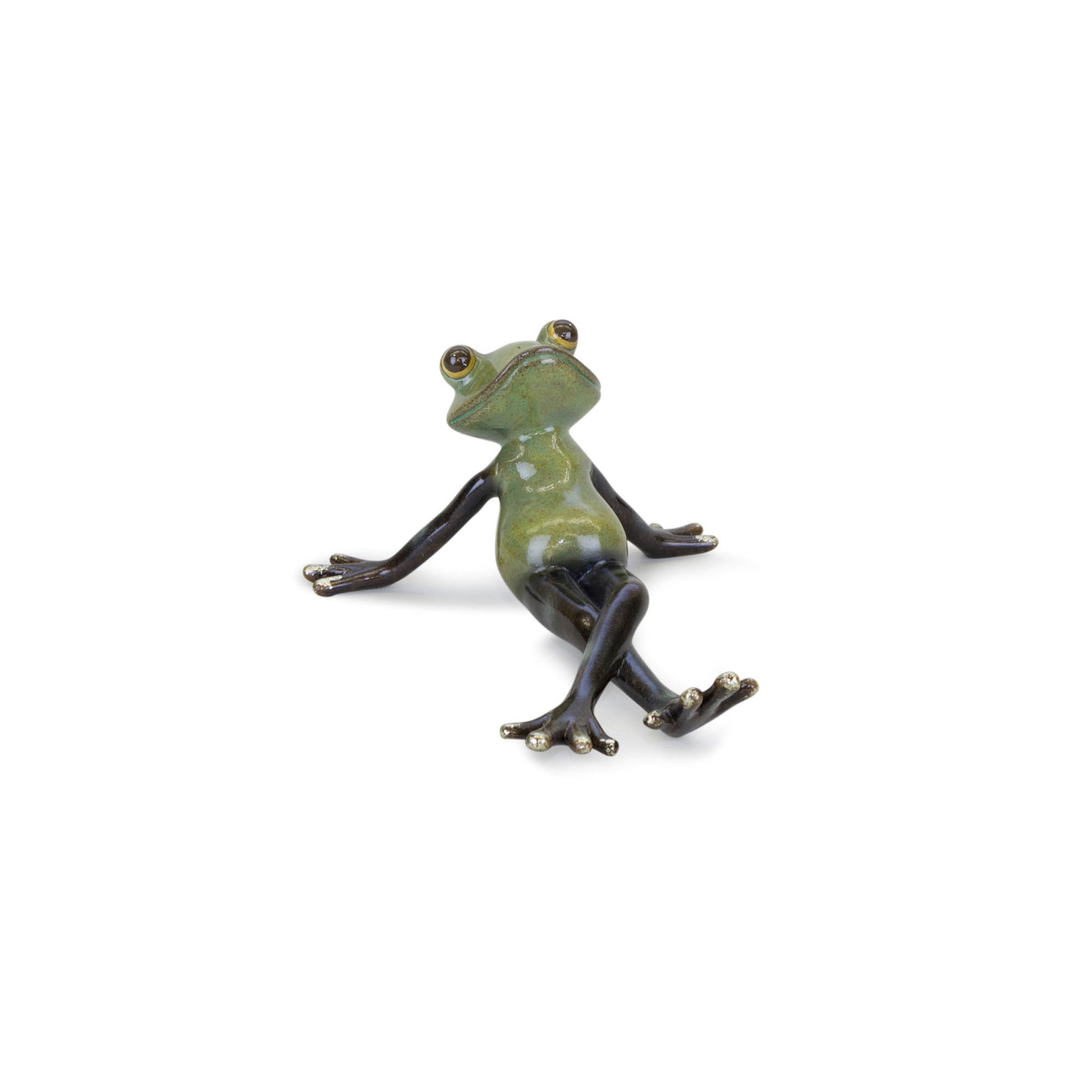 Lounging Garden Frog Figurine (Set of 2)