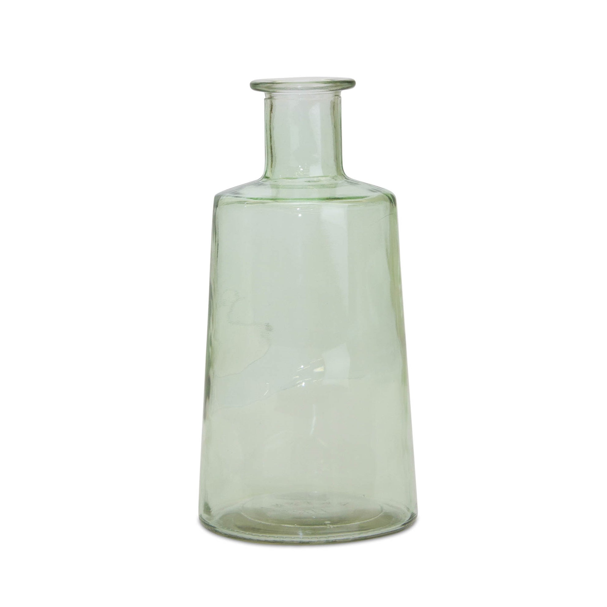 Sage Green Glass Bottle Vase (Set of 2)