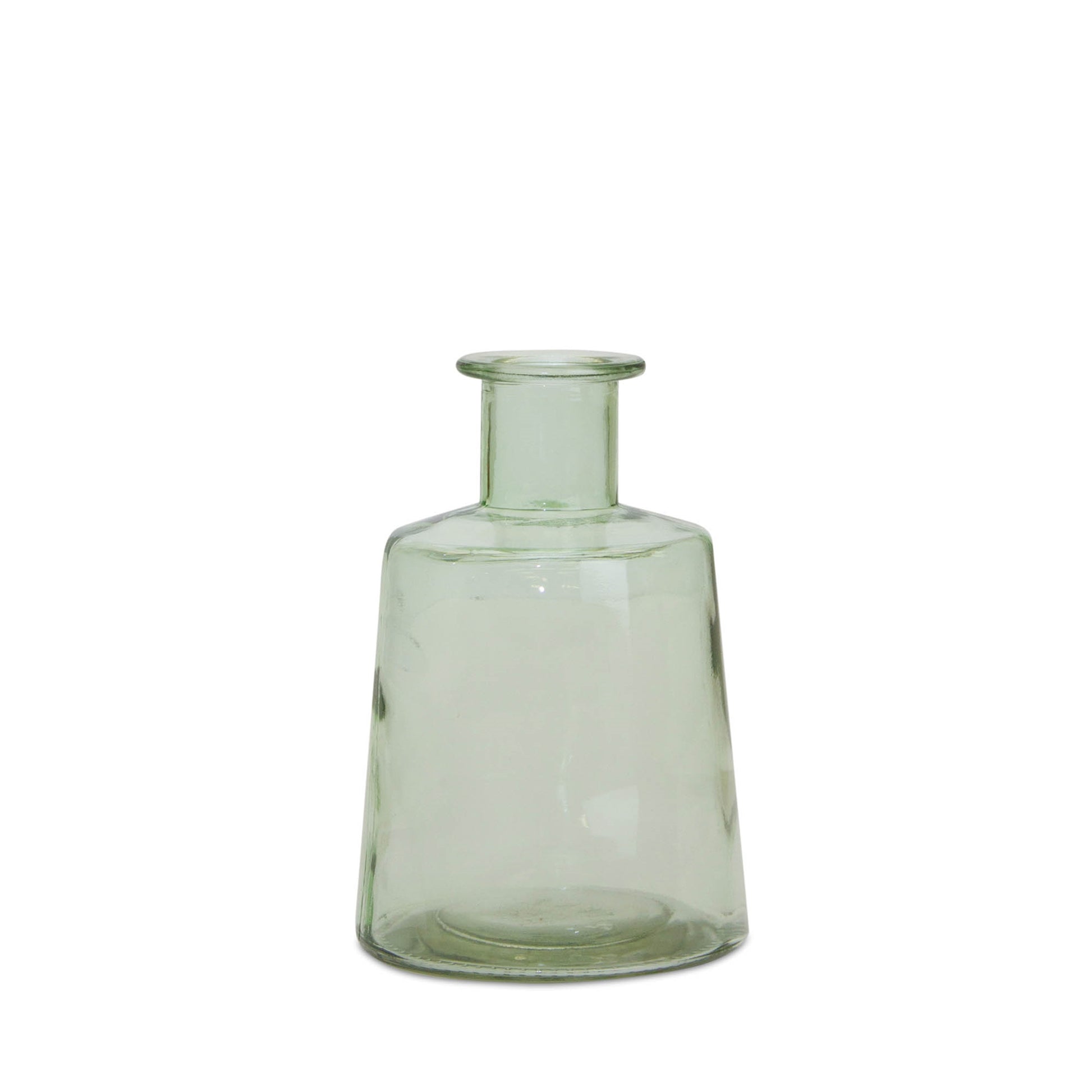 Sage Green Glass Bottle Vase (Set of 2)
