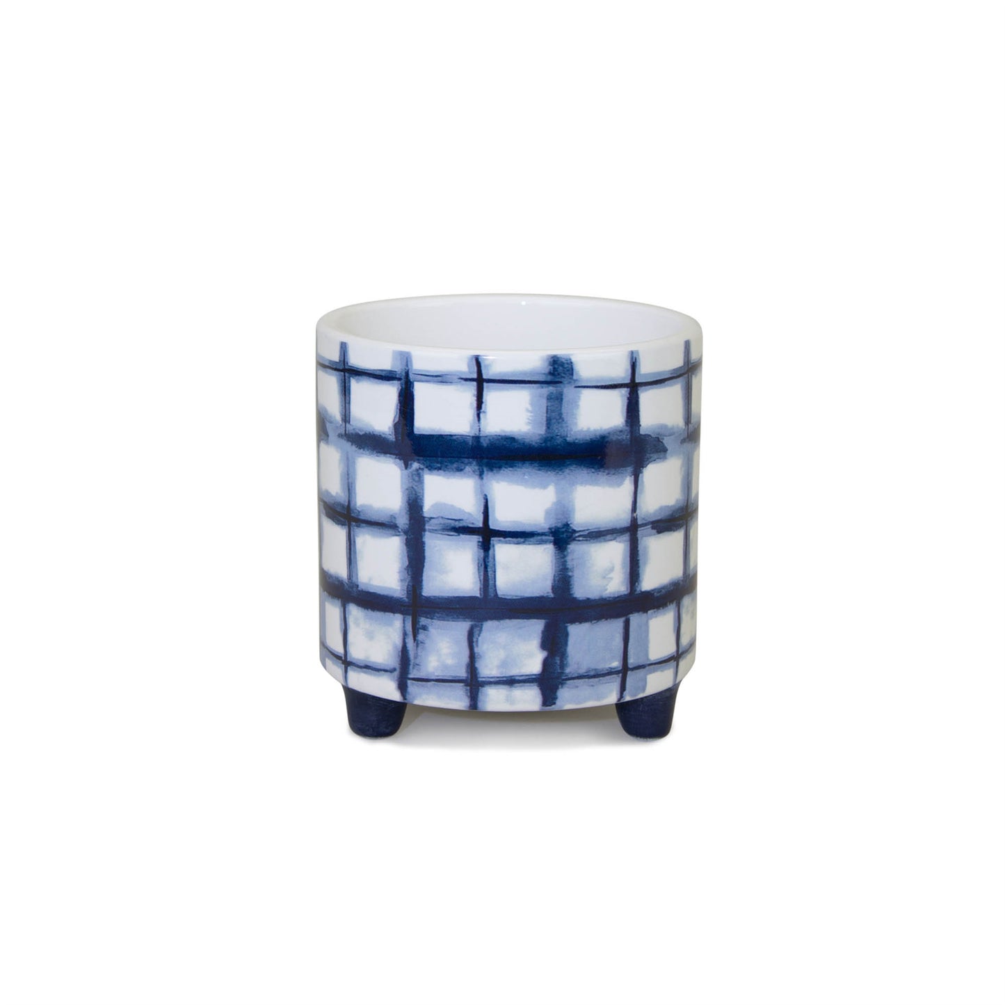 Tie-Dye Design Footed Planter (Set of 2)