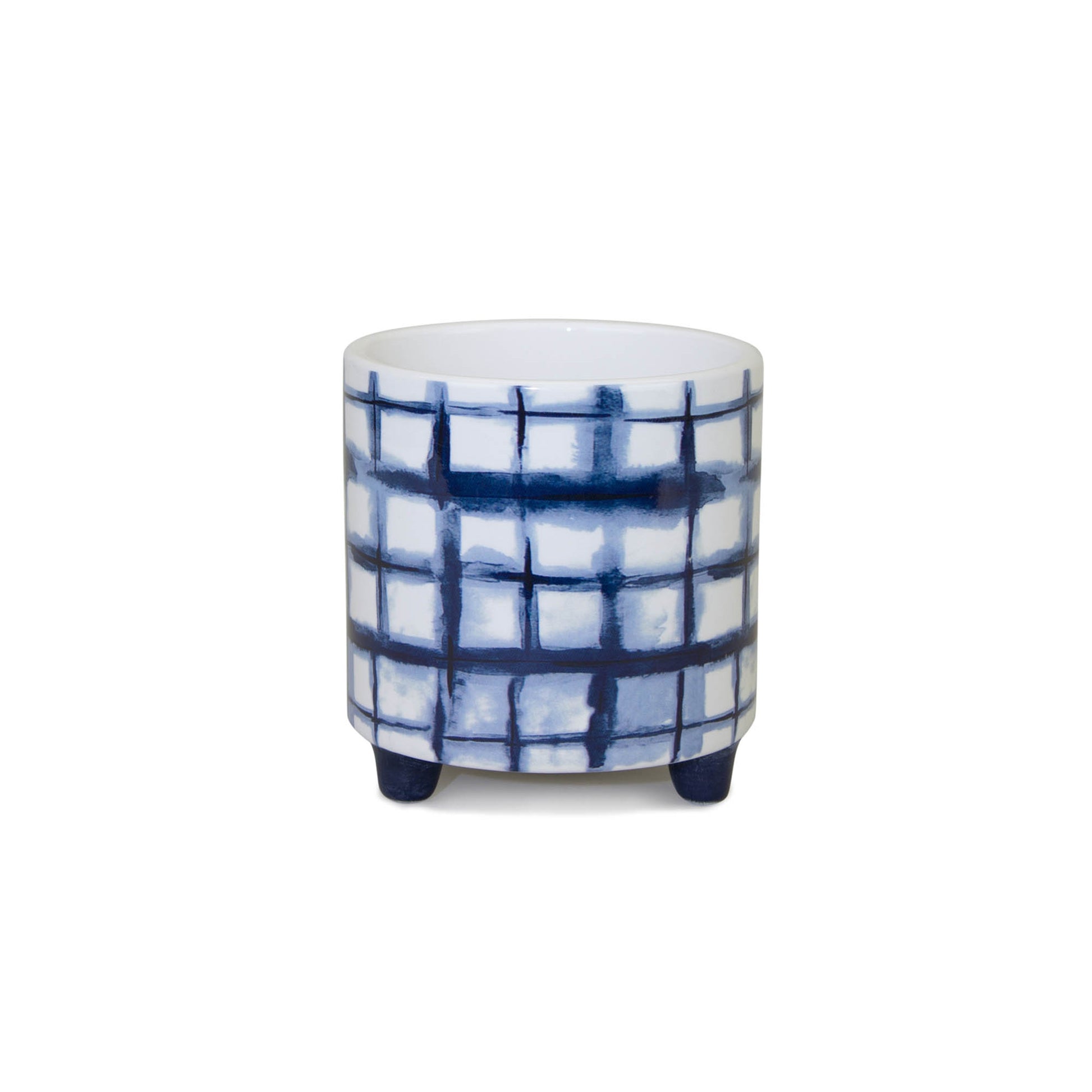 Tie-Dye Design Footed Planter (Set of 2)
