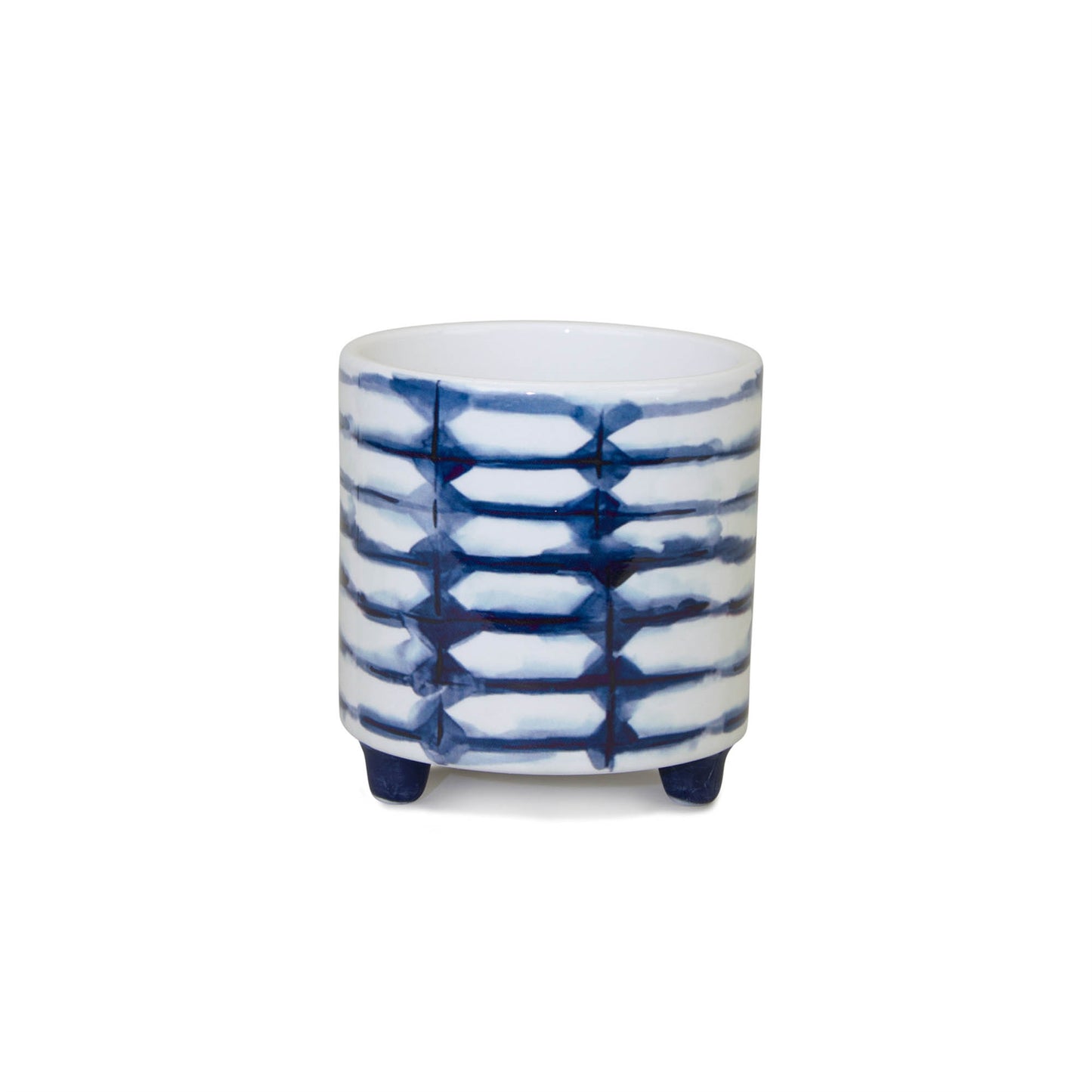 Tie-Dye Design Footed Planter (Set of 2)