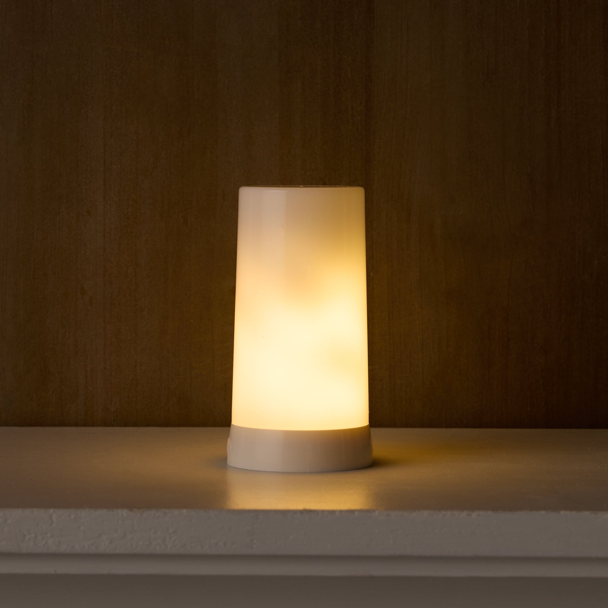 LED White Flickering Light Designer Candle with Remote and Magnet (Set of 2)