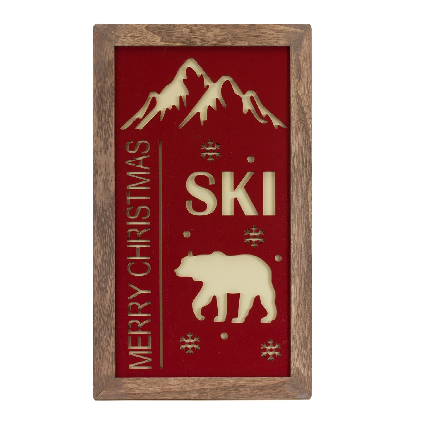 Ski Lodge Plaque Wall Art (Set of 3)