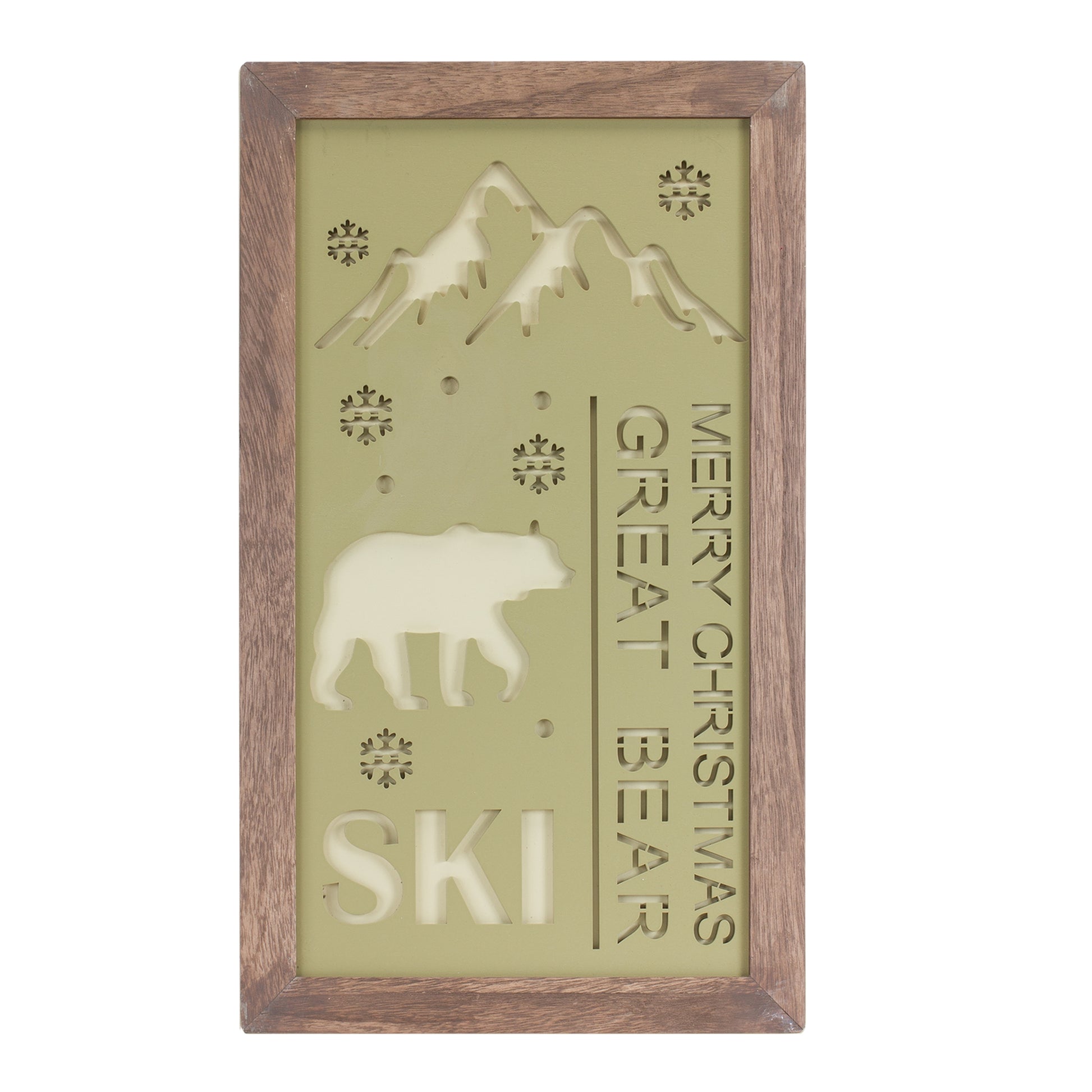 Ski Lodge Plaque Wall Art (Set of 3)