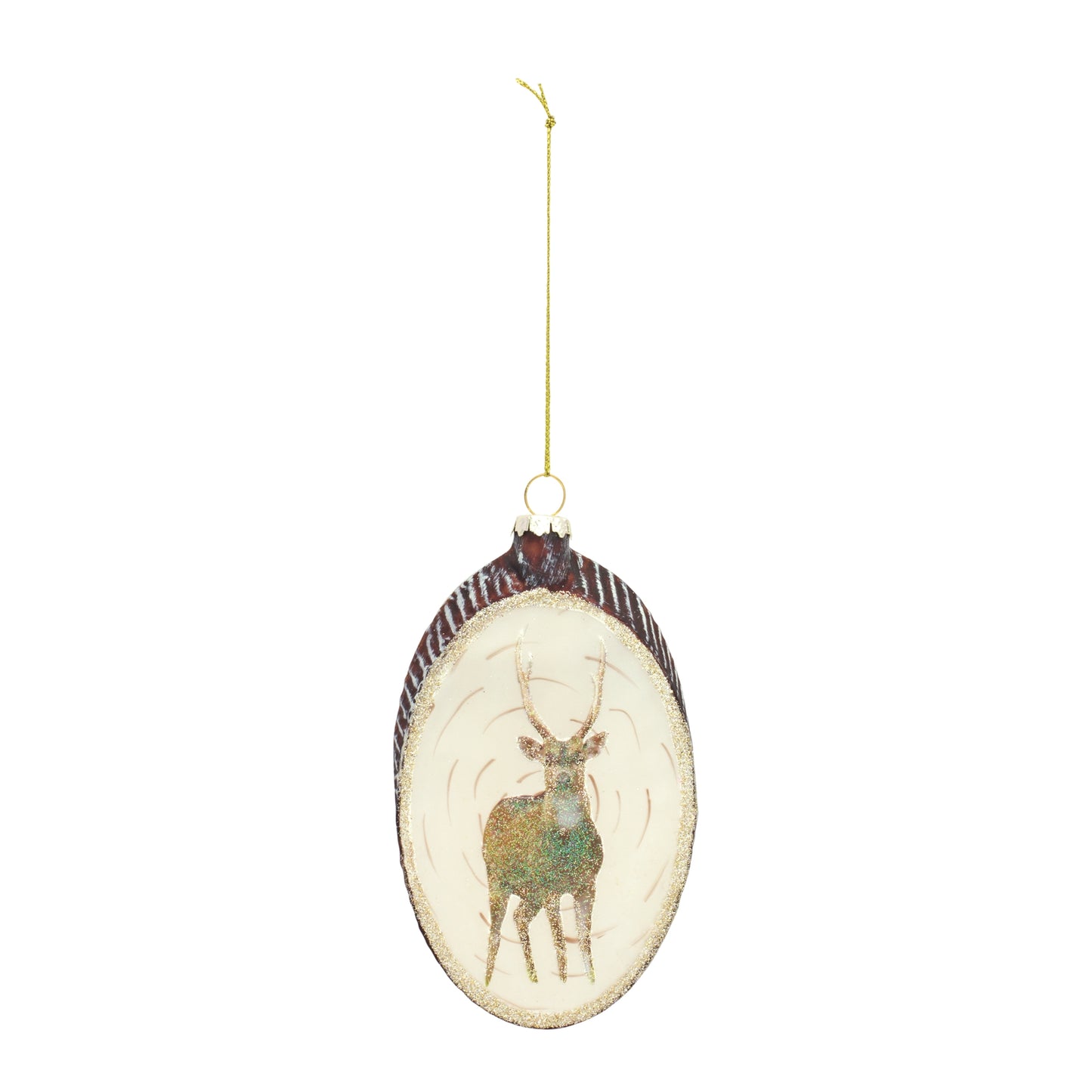 Deer Disc Ornament (Set of 12)