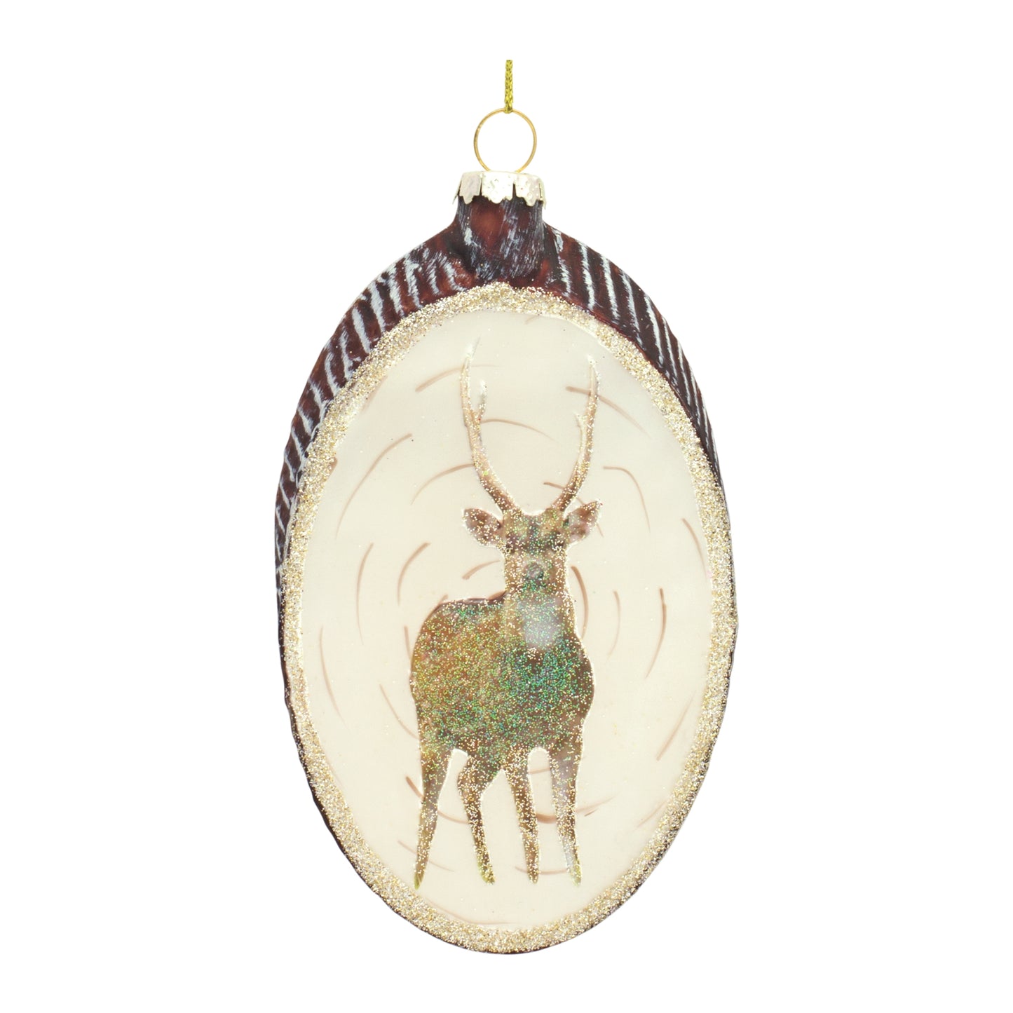 Deer Disc Ornament (Set of 12)