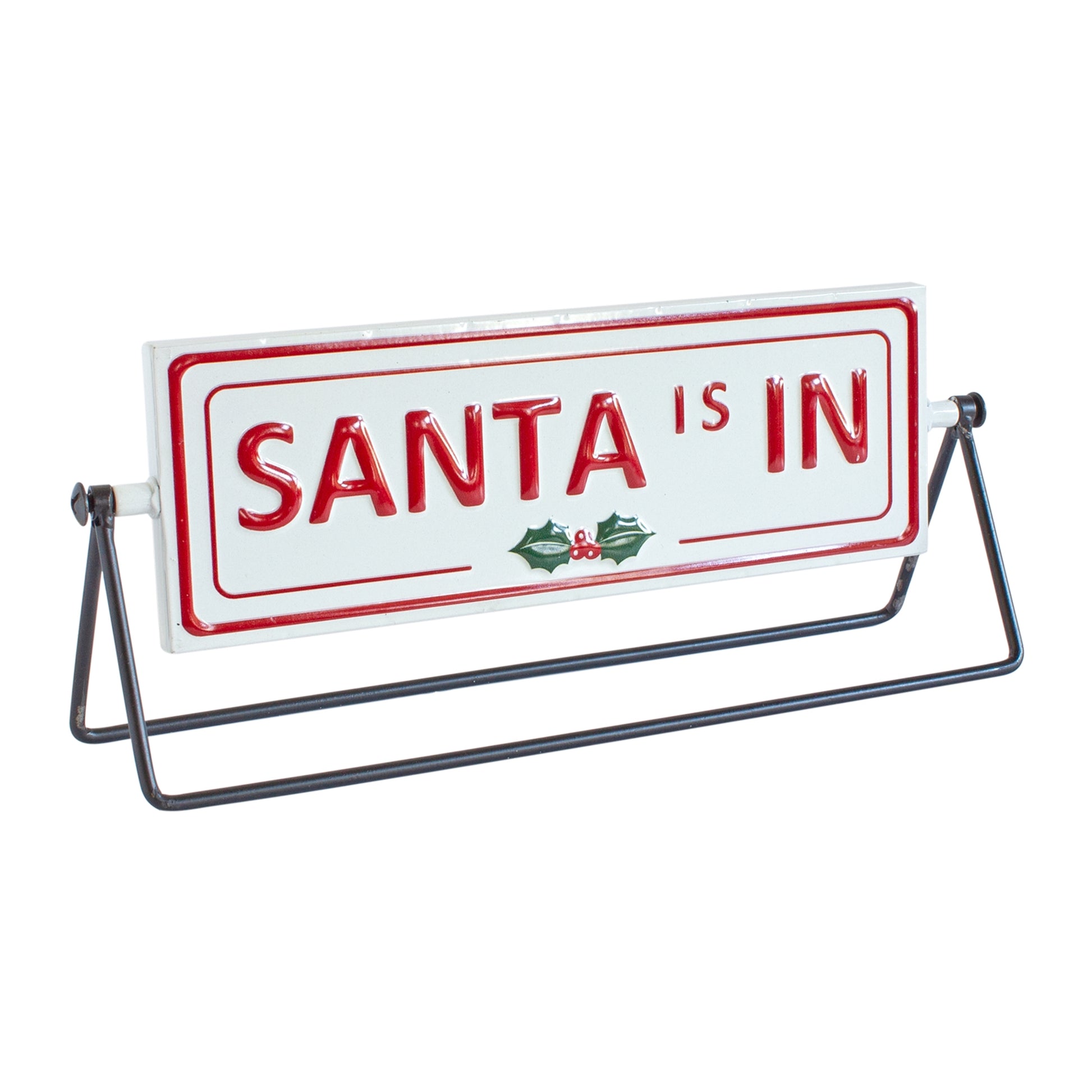 Reversible Christmas Sentiment Metal Table Sign (Set of 2)