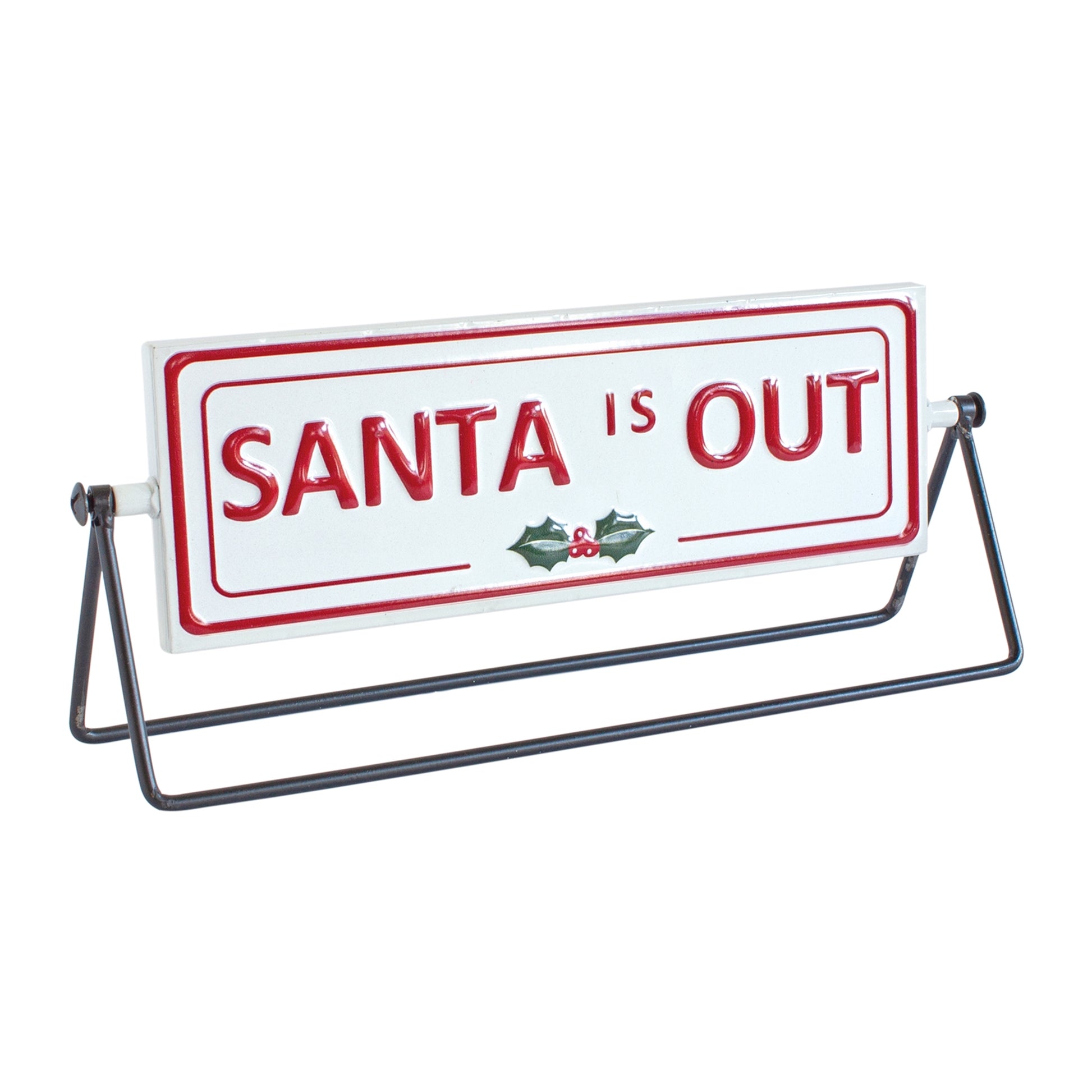 Reversible Christmas Sentiment Metal Table Sign (Set of 2)