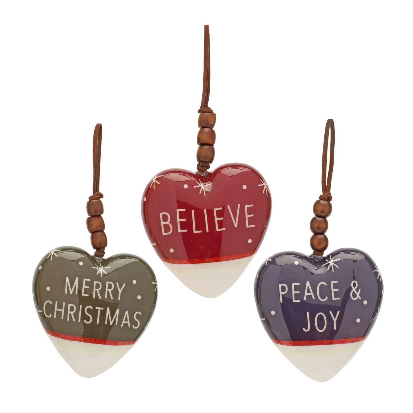 Sentiment Heart Ornament (Set of 12)