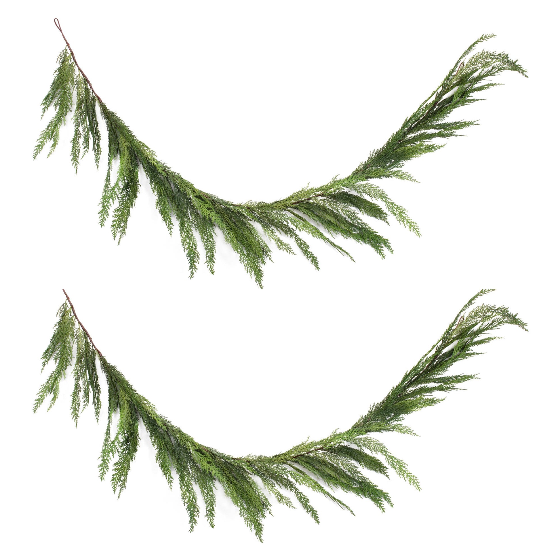 Winter Cedar Foliage Garland (Set of 2)