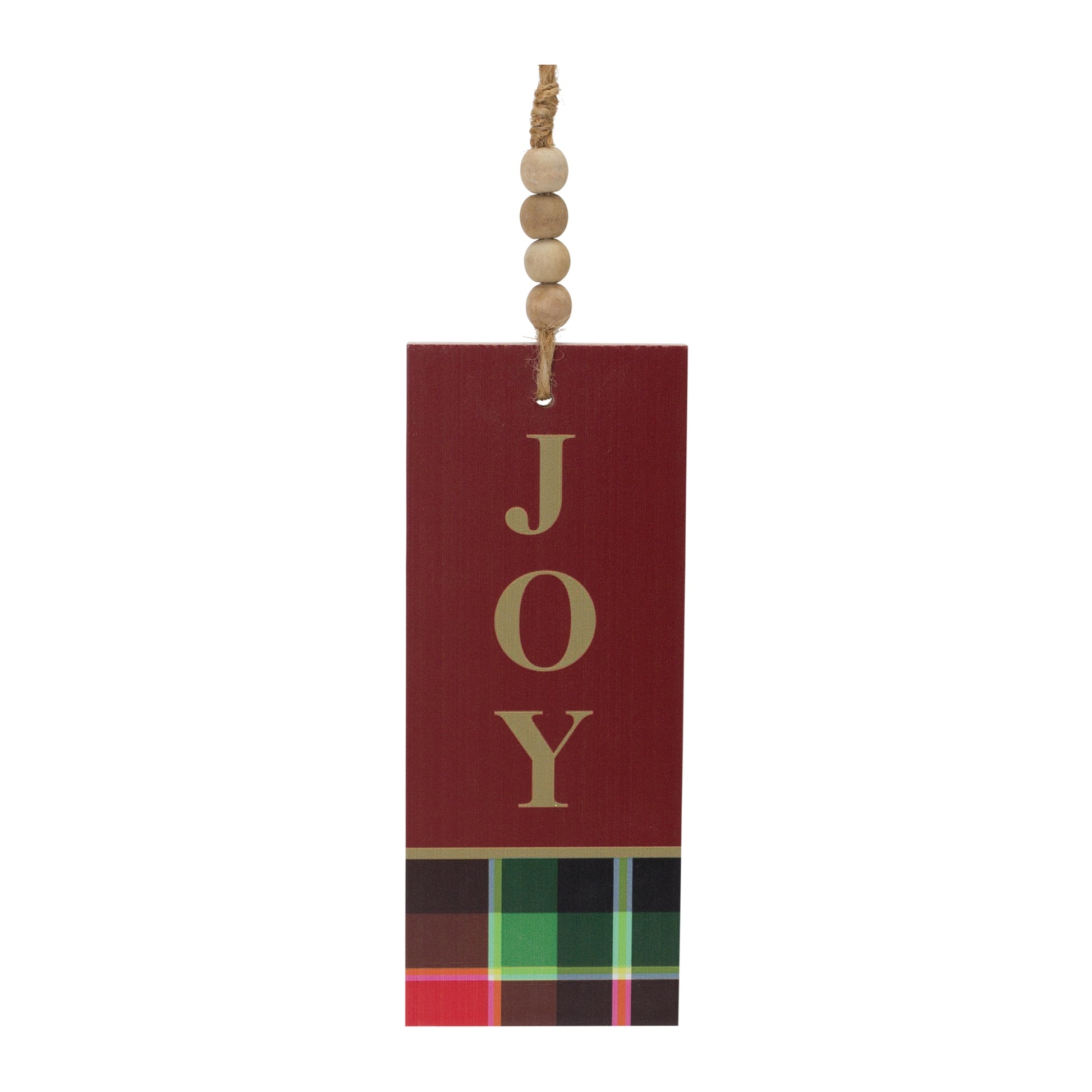 Wood Sentiment Tag Ornament (Set of 12)
