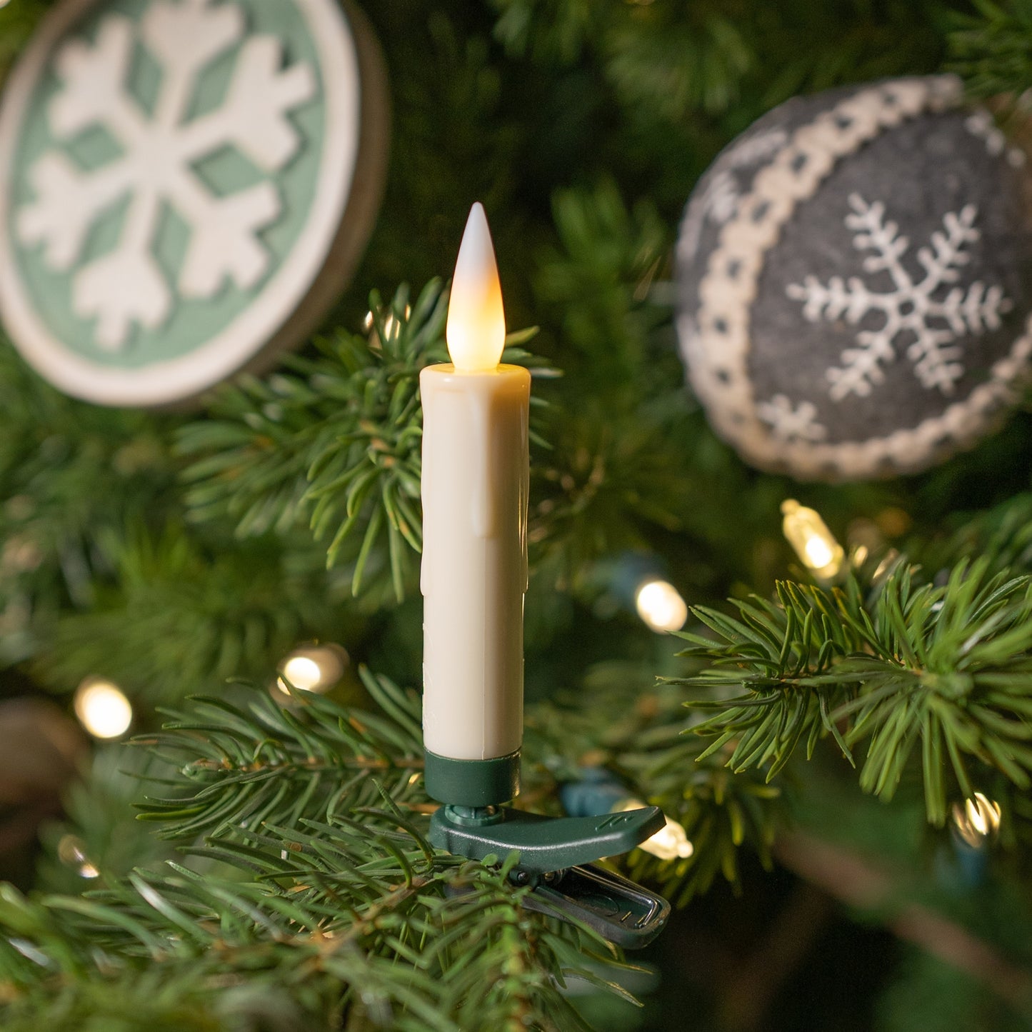 LED FIA Flame Clip-on Candle Taper or Suction Cup (Set of 10)