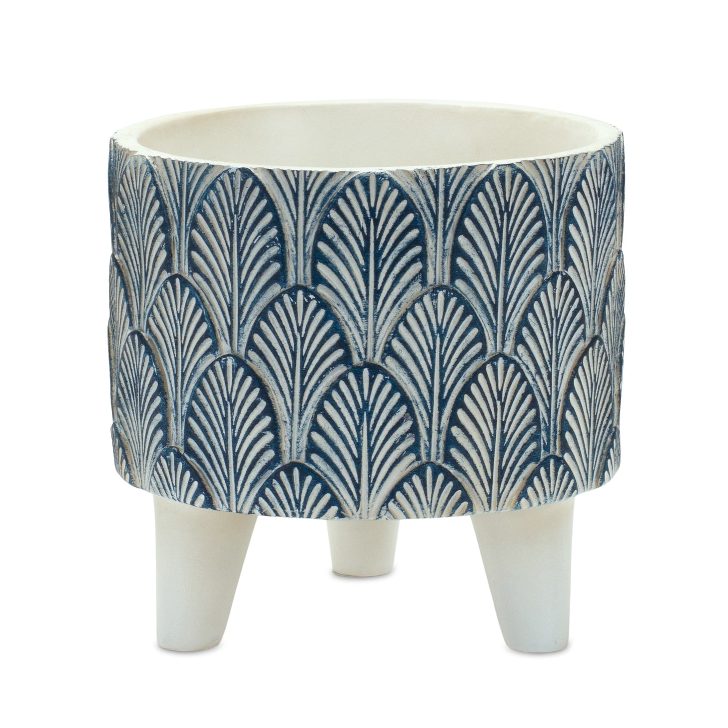 Geometric Leaf Planter with Legs (Set of 2)