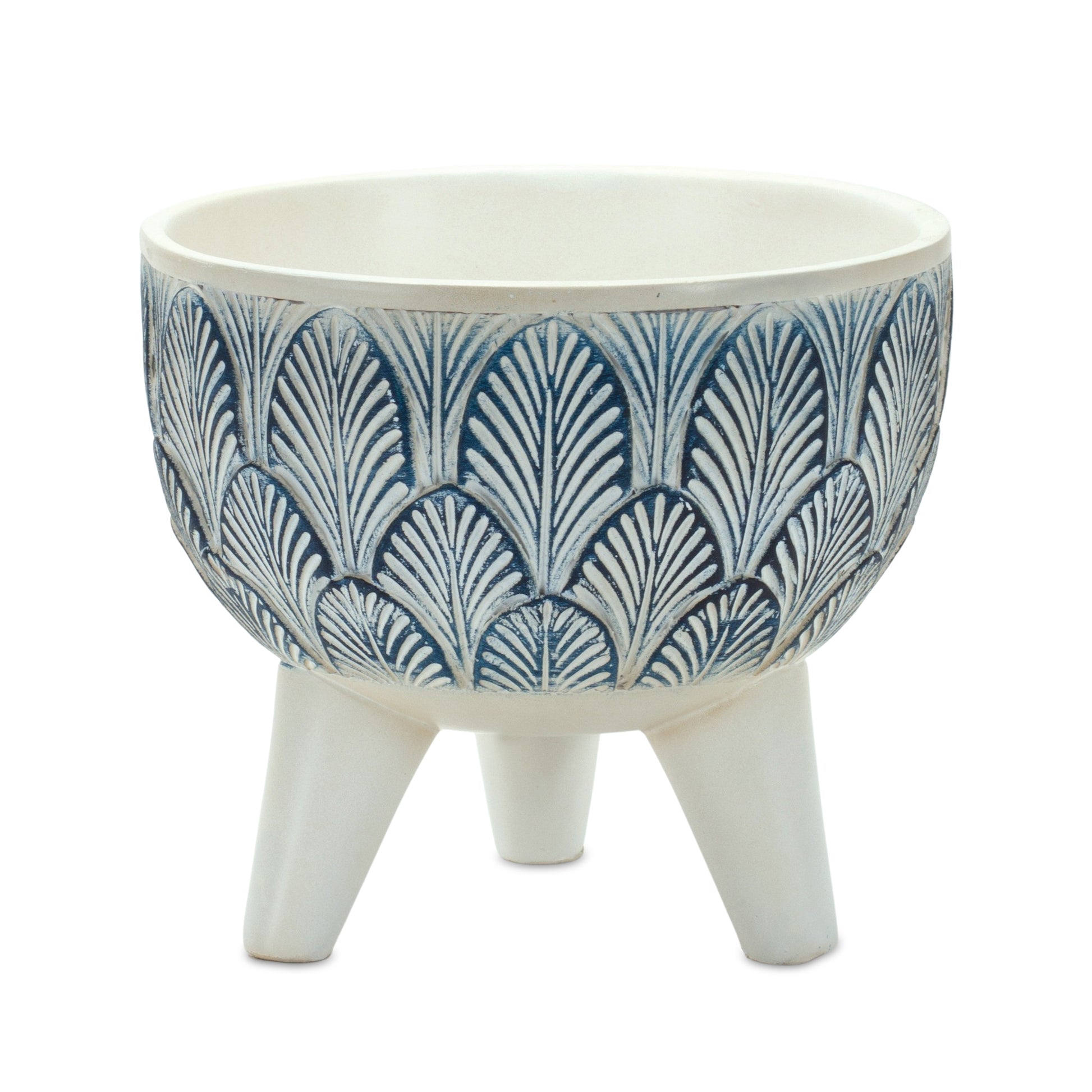 Geometric Leaf Planter with Legs (Set of 2)