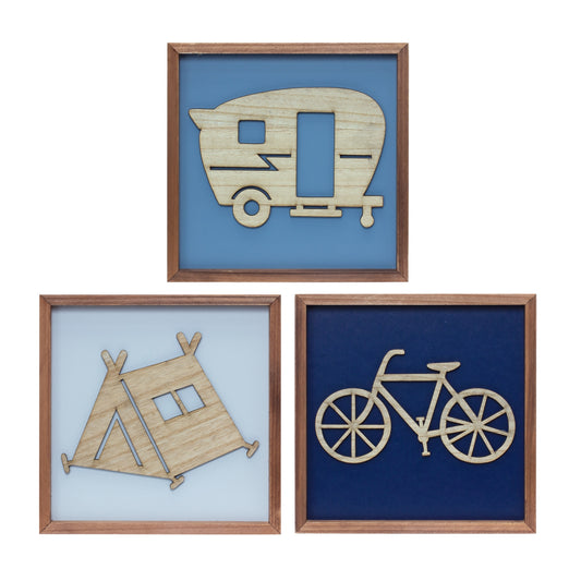 Wood Adventure Wall Frames (Set of 3)