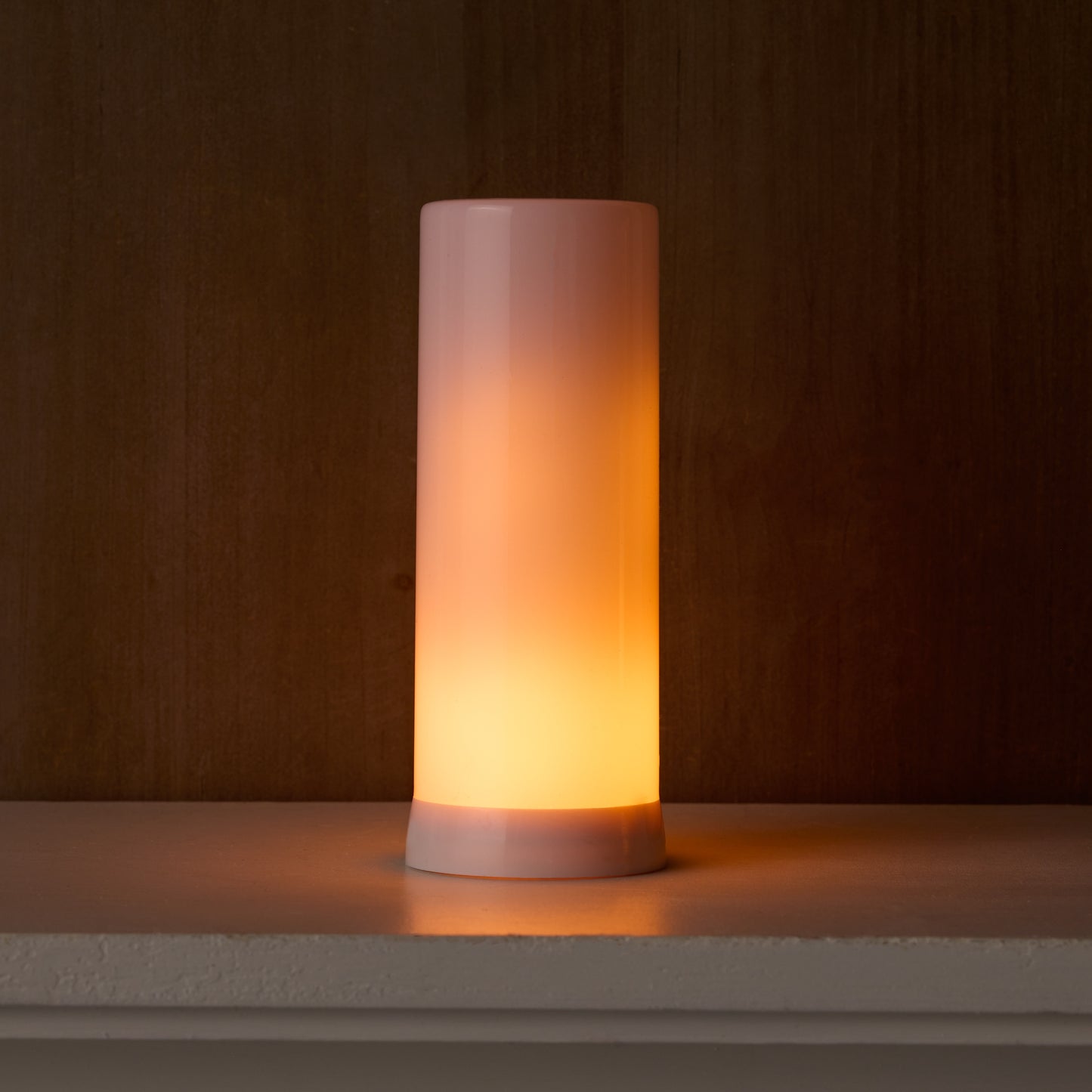 LED FIA Flame Designer Candle with ORANGE Hue 7.5"H