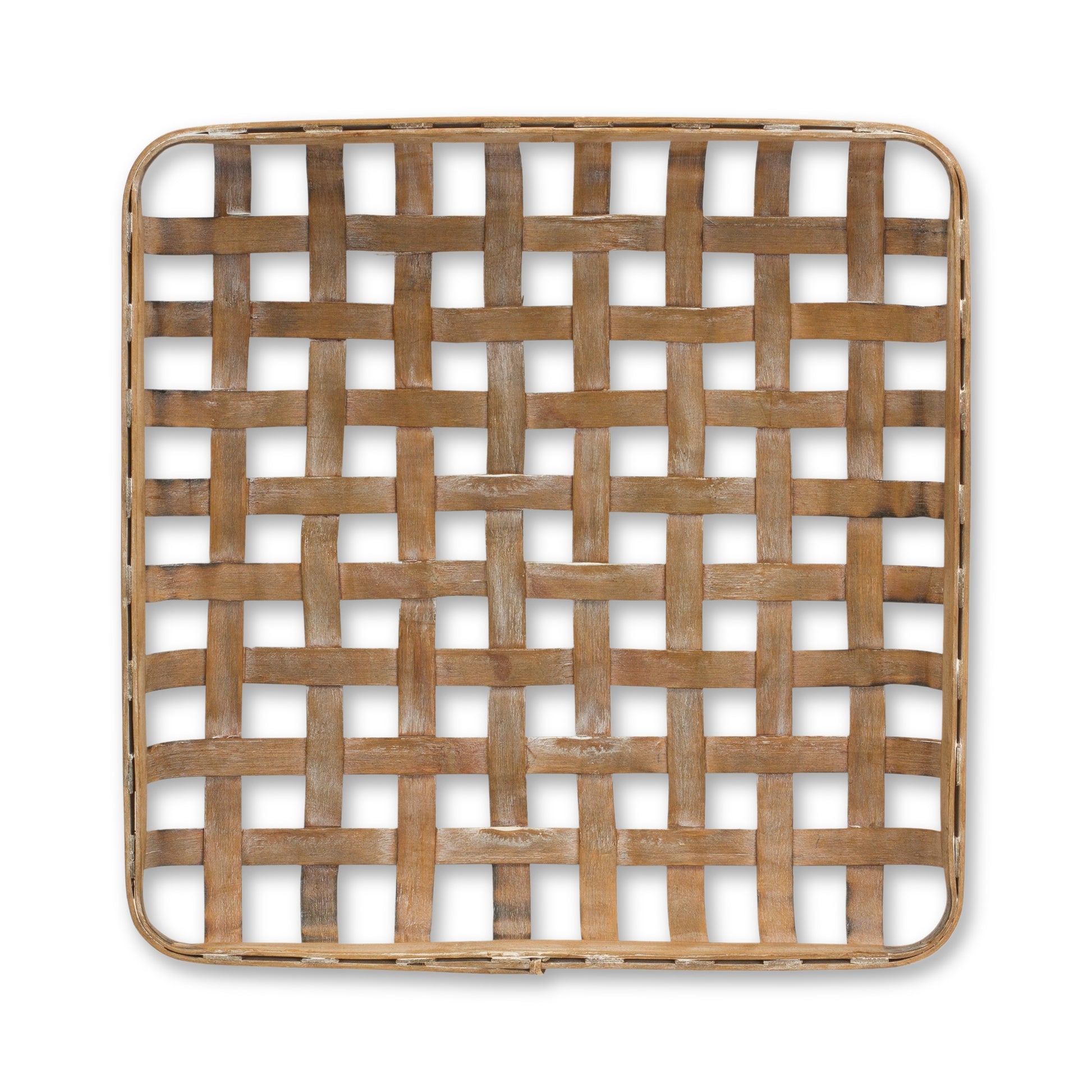 Square Bamboo Basket Tray (Set of 2)