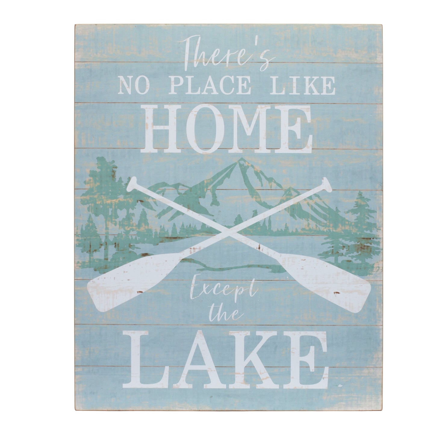 Wooden Lake Life Sentiment Sign (Set of 2)